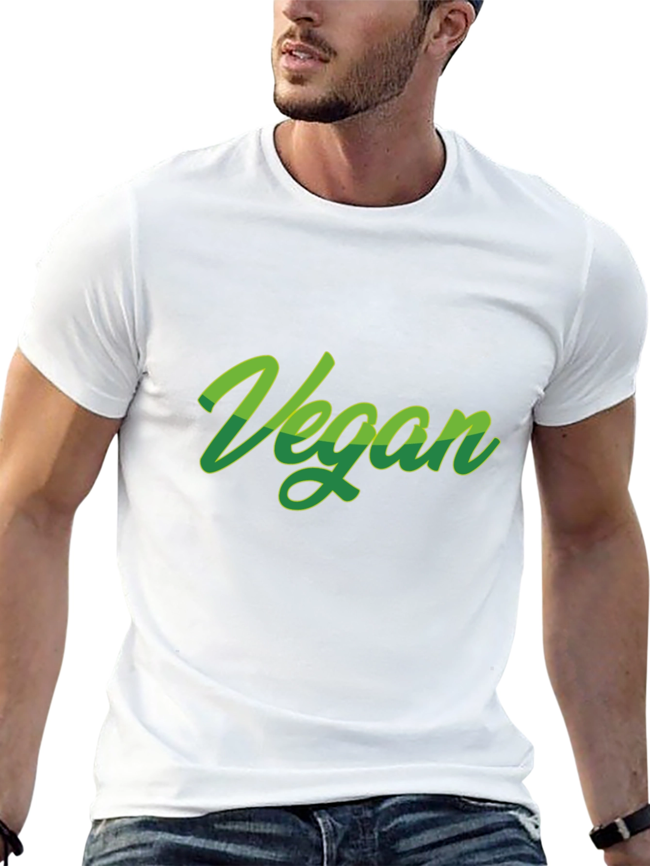 Vegan Green Graphic T-Shirt