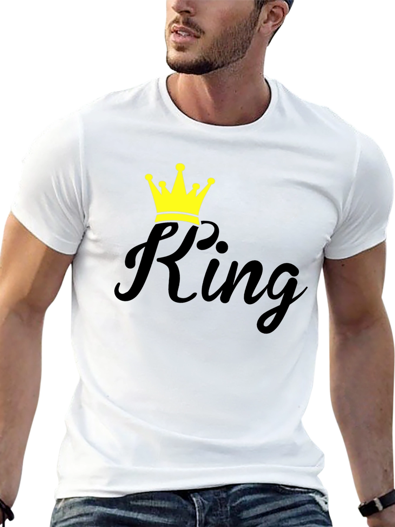 King Graphic T-Shirt - Stylish Crown Design