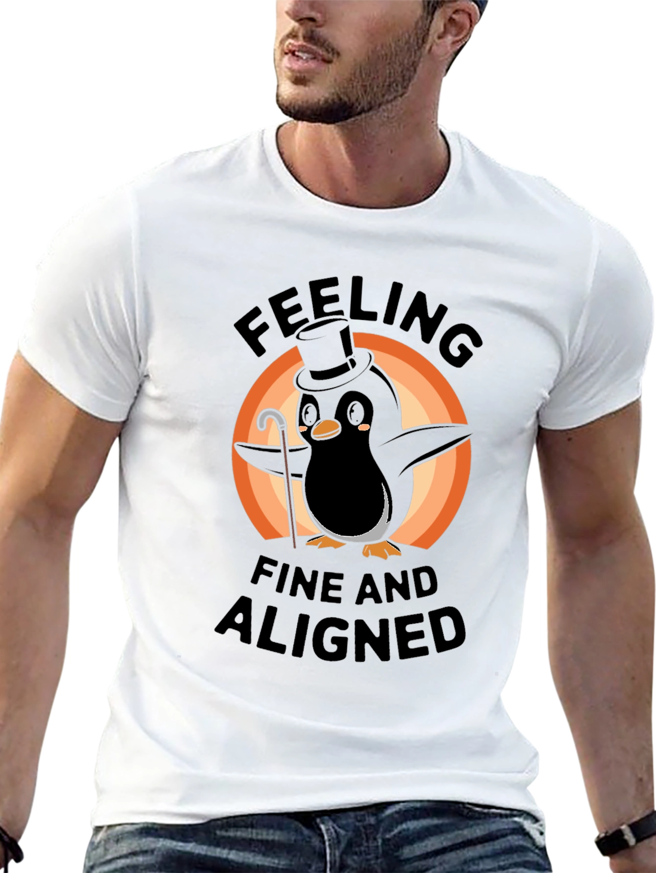 Feeling Fine Penguin T-Shirt