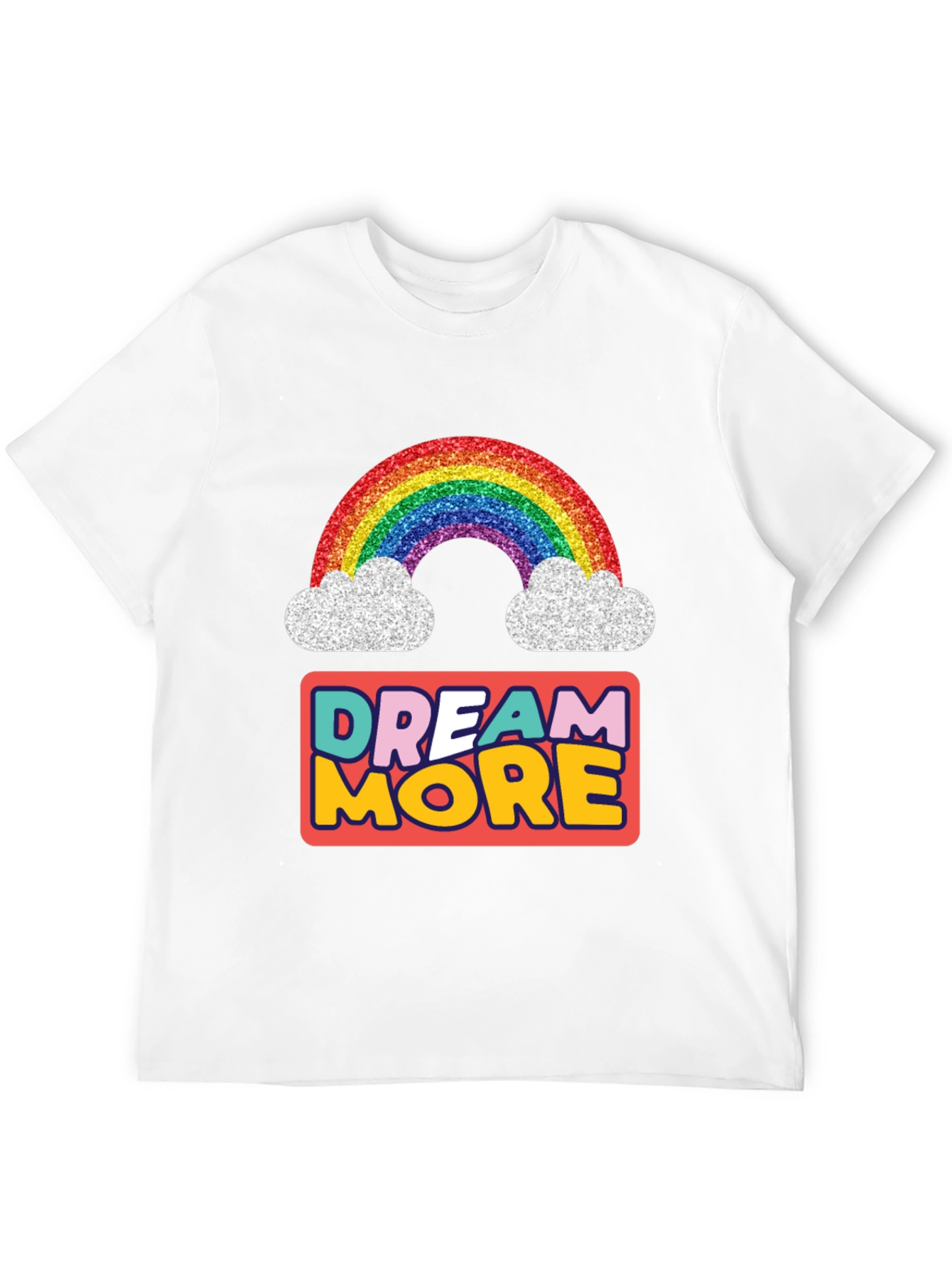 Dream More Rainbow Graphic T-Shirt