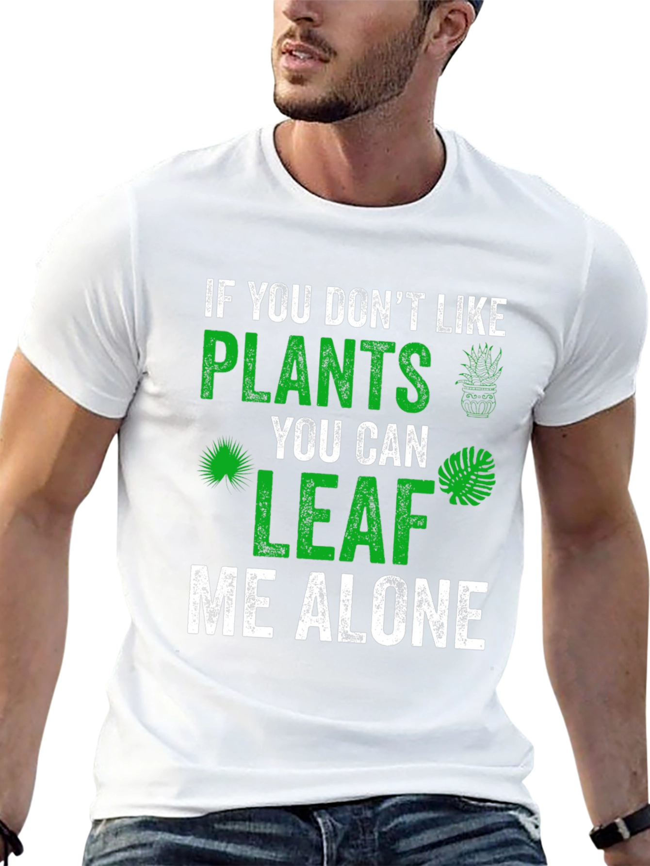 Plant Lover Graphic Tee - Leaf Me Alone