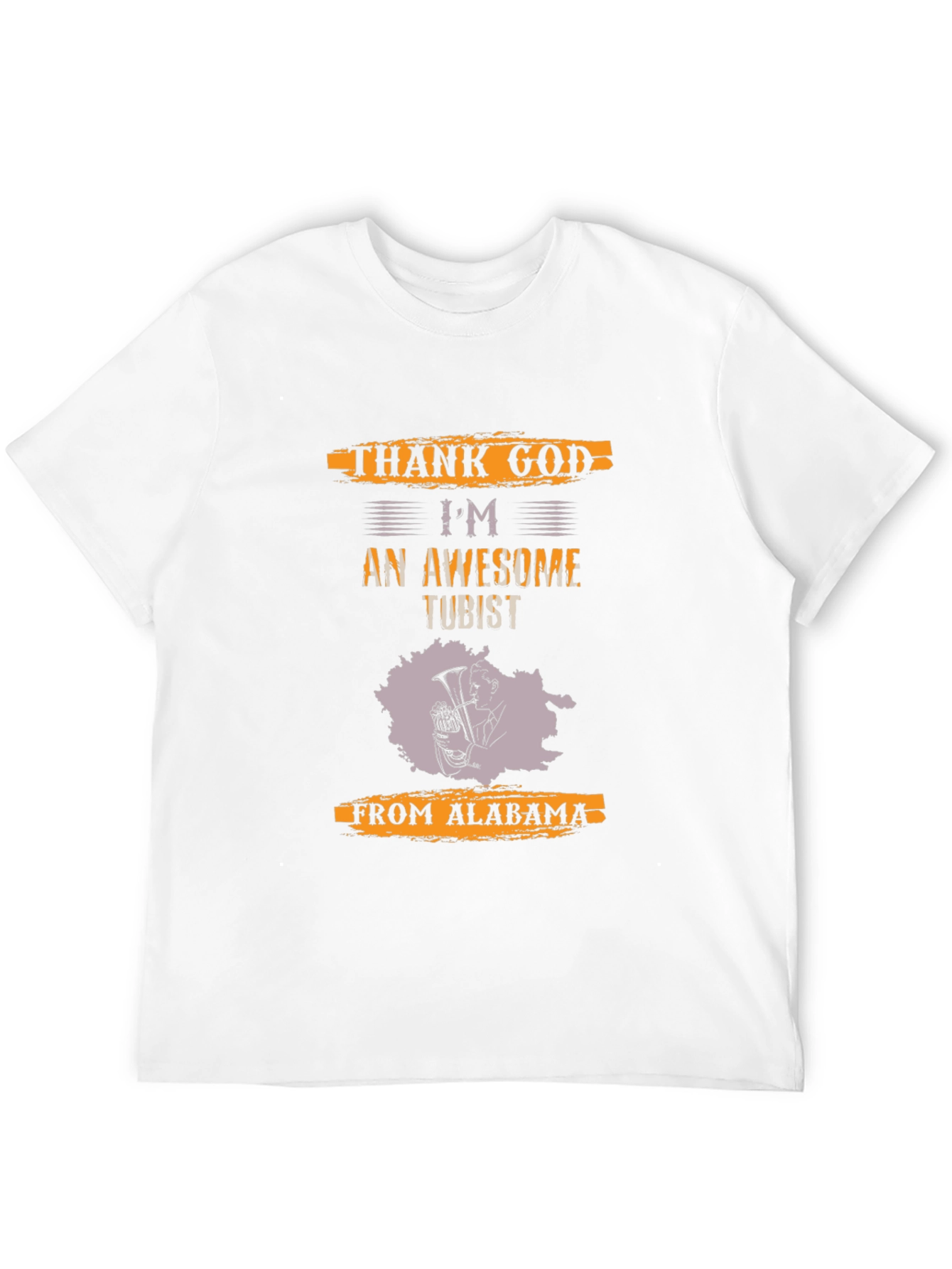 Awesome Tubist T-Shirt - Thank God From Alabama