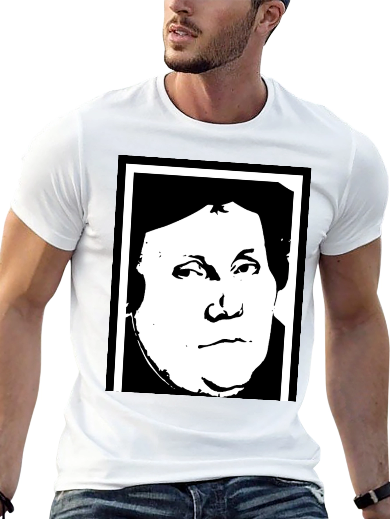 Martin Luther Portrait Graphic T-Shirt