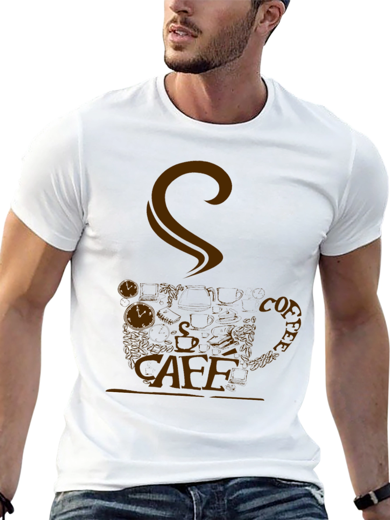 Cafe Inspired Graphic T-Shirt