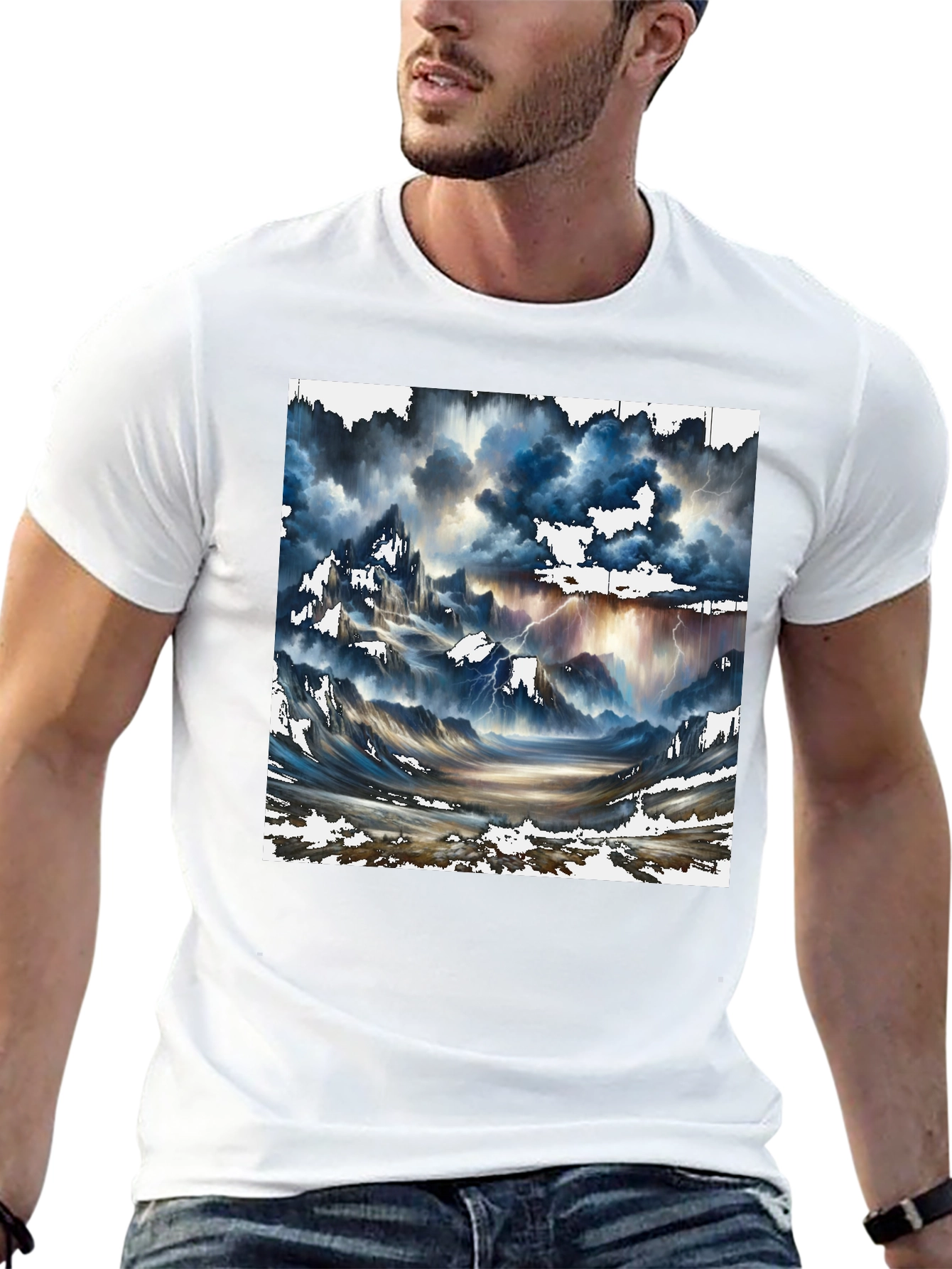 Stormy Landscape Graphic Tee