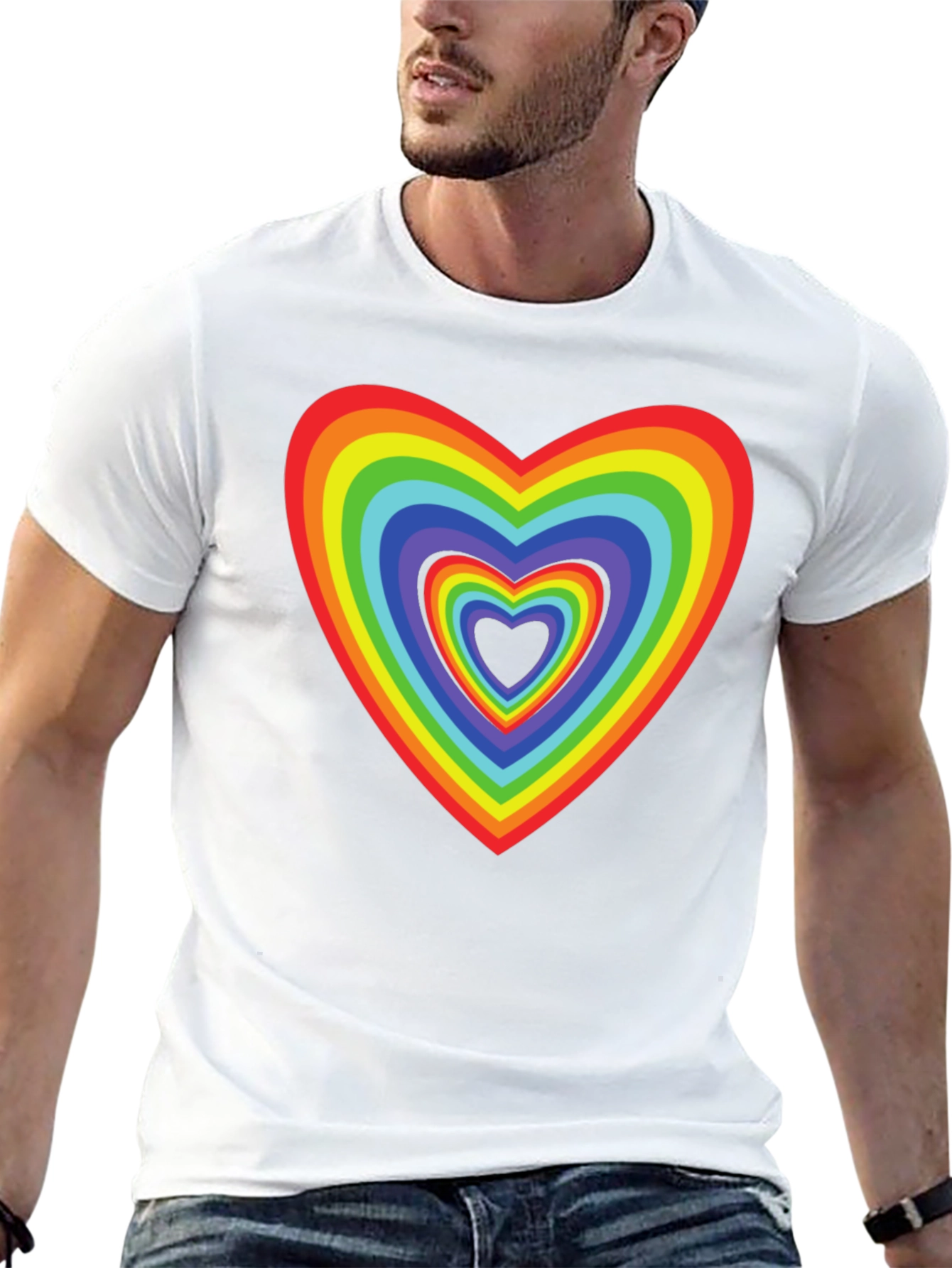 Rainbow Heart T-Shirt - Love & Pride