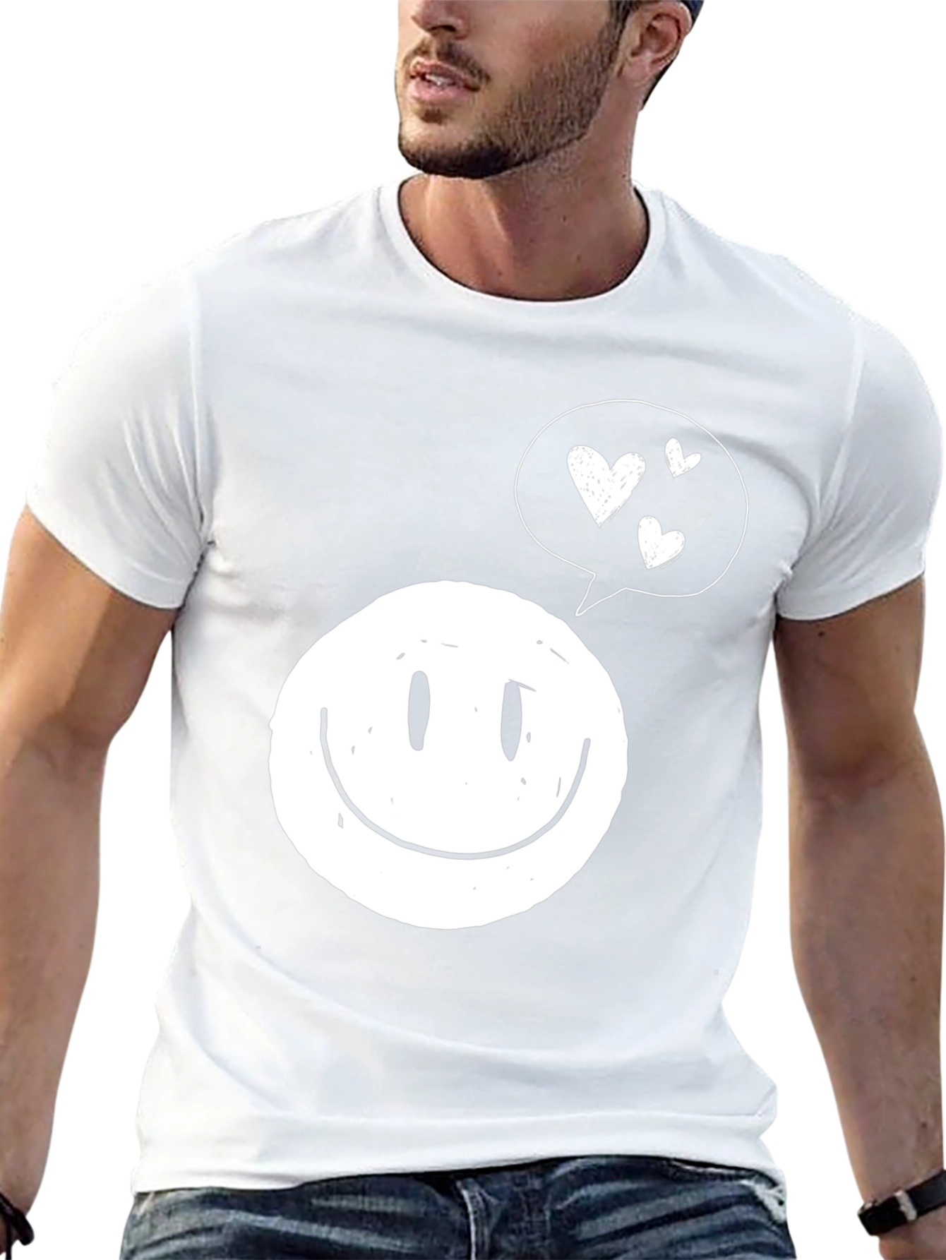 Smiley Face with Heart Bubble T-Shirt