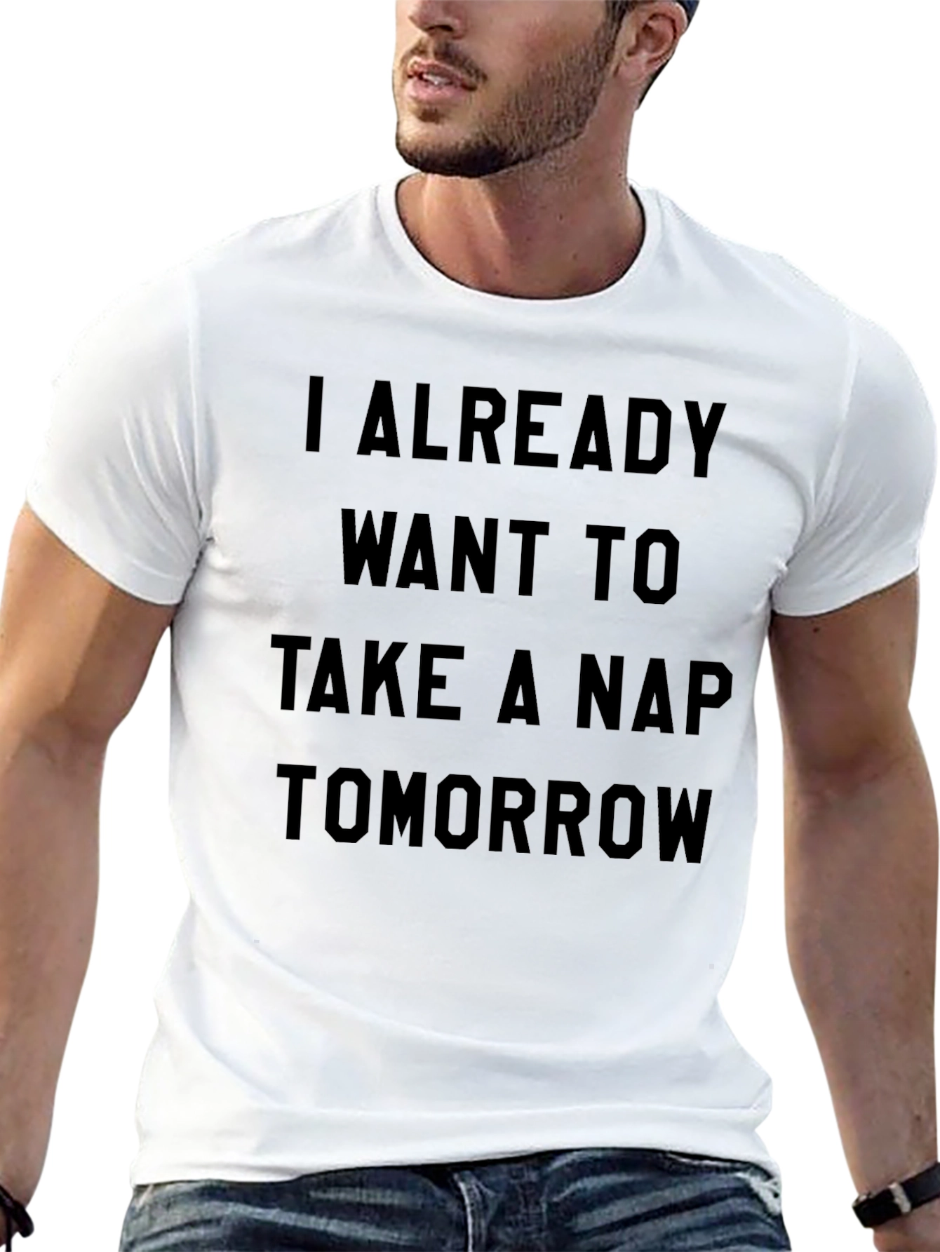 Funny Nap Tomorrow Mens Black T-Shirt