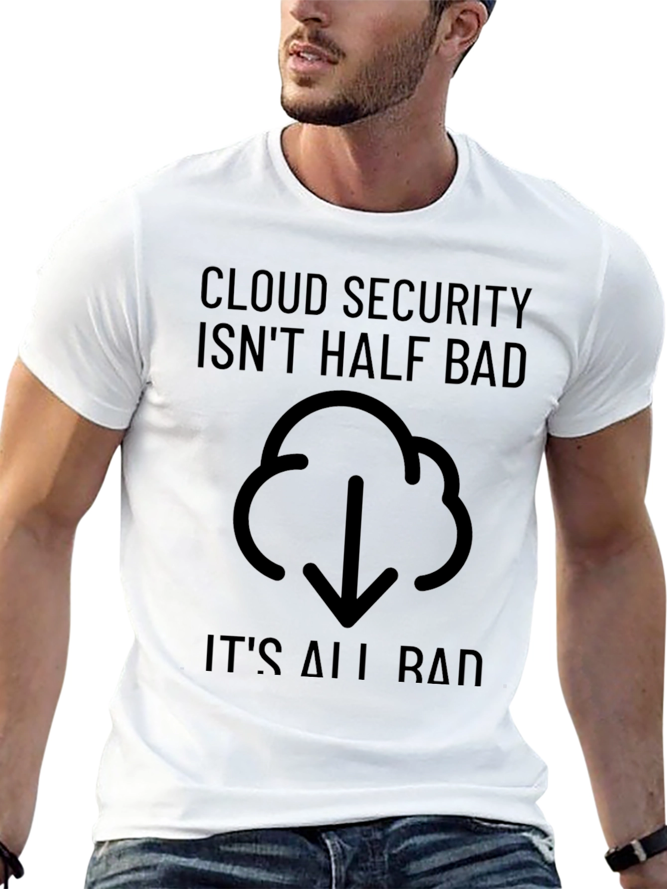 Cloud Security Funny Black T-Shirt