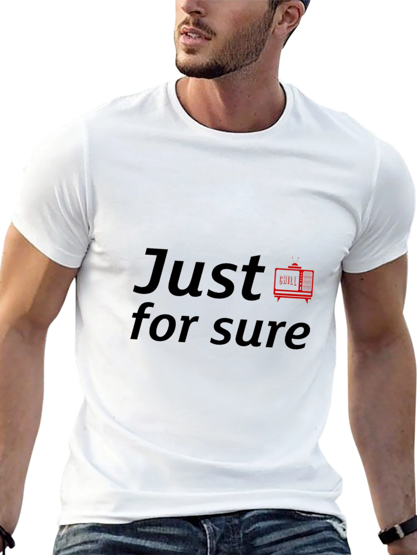 Just for Sure Retro TV Graphic Tee