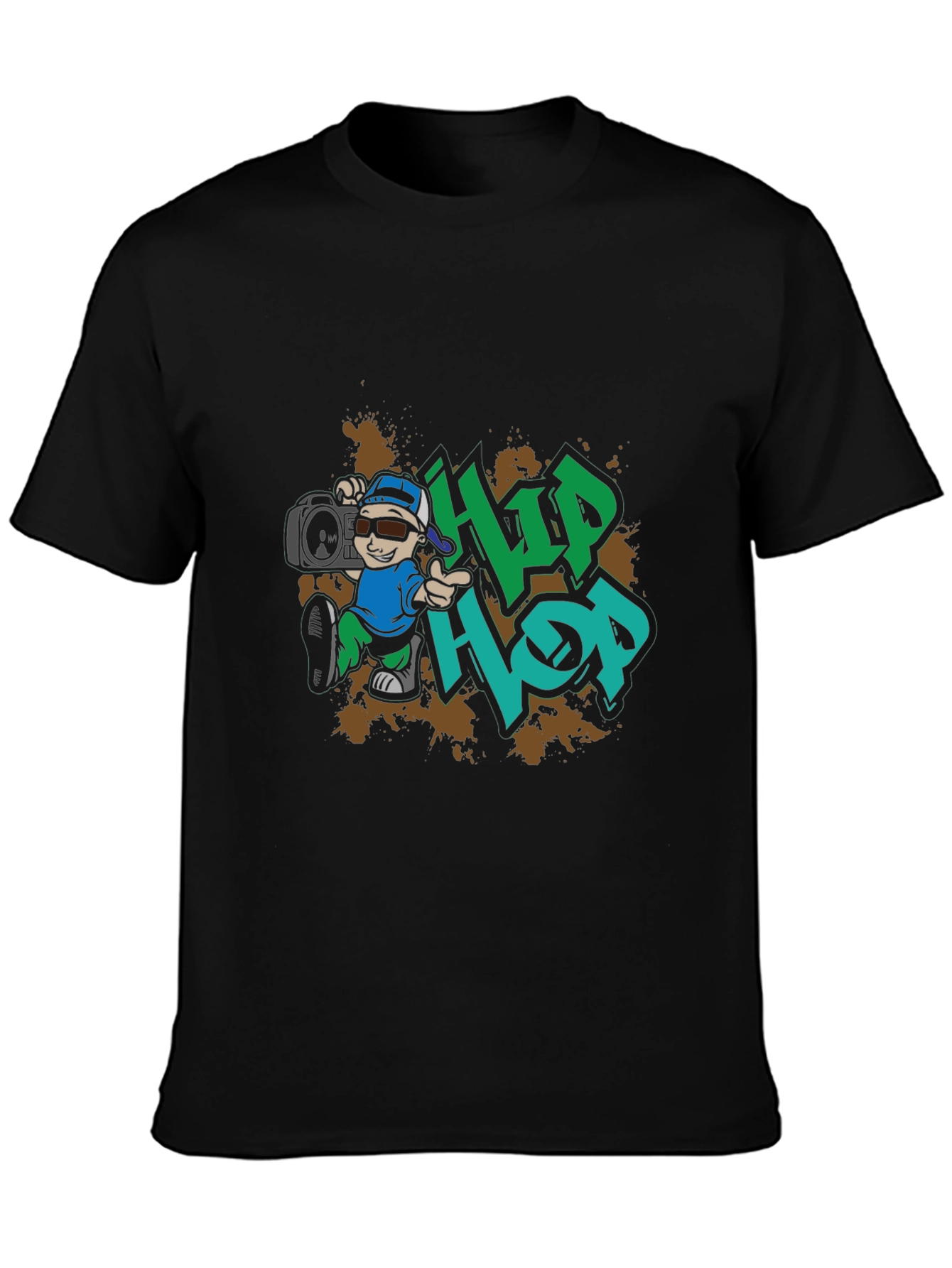 Hip Hop Graphic Print T-Shirt