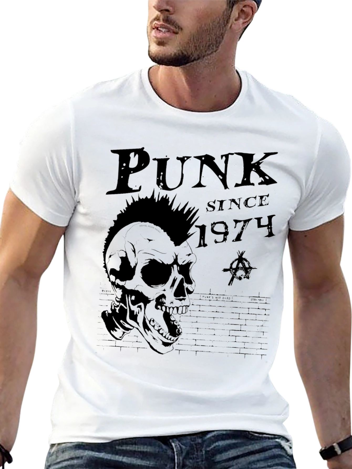 Punk Skull Graphic T-Shirt - Since 1974