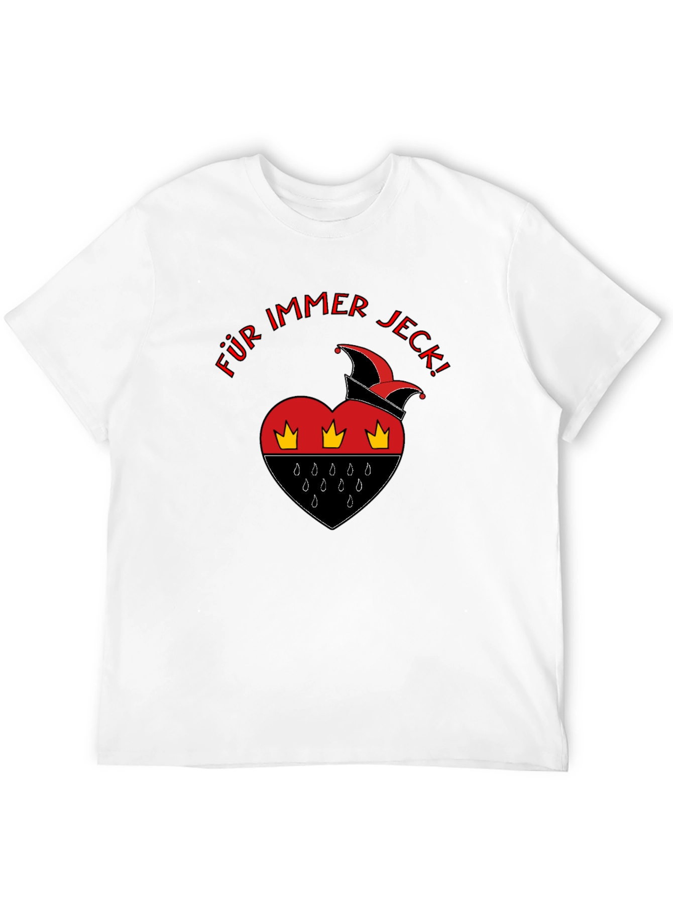 Für Immer Jeck Black T-Shirt