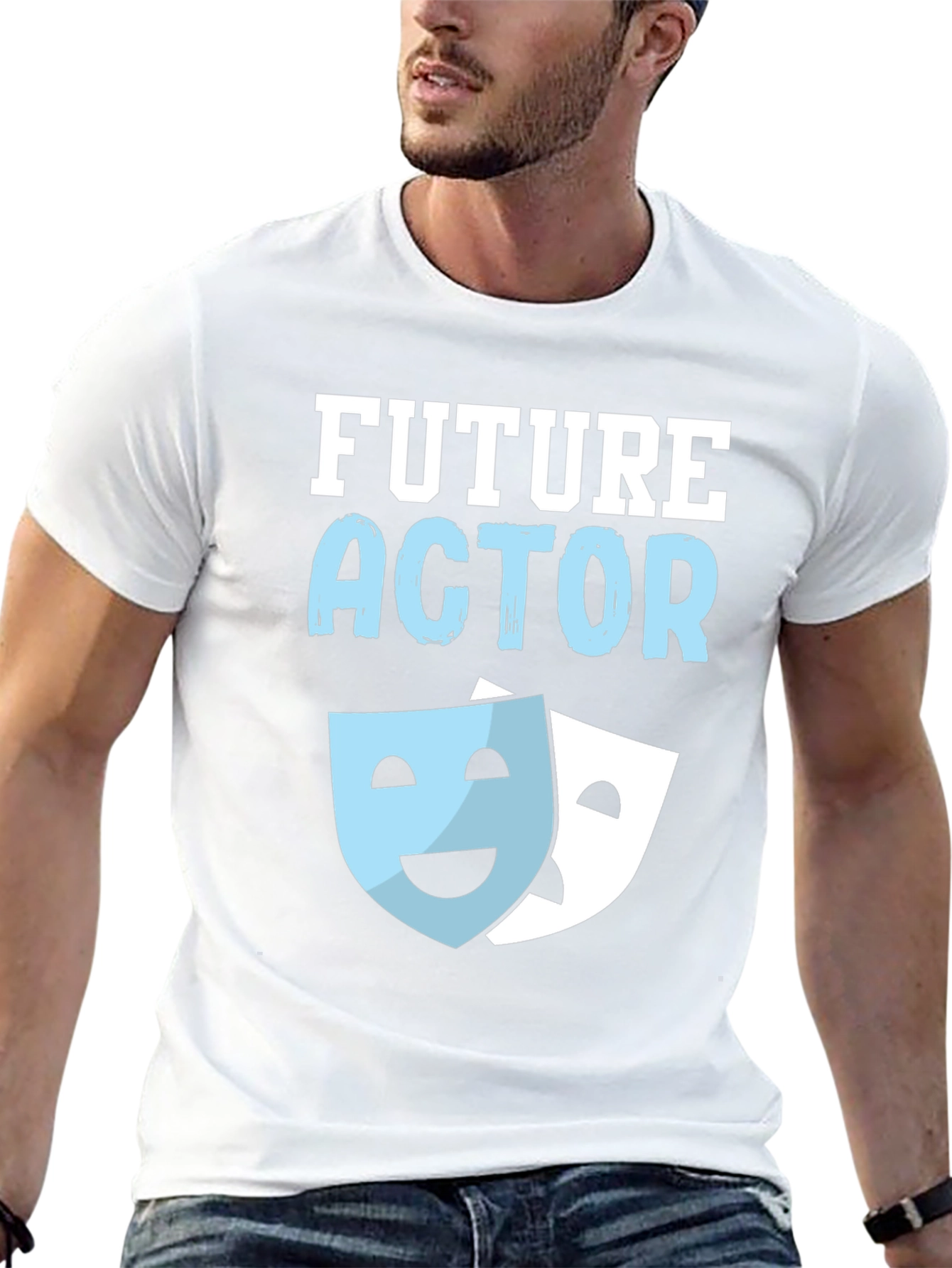 Future Actor T-Shirt Theater Masks Graphic Tee