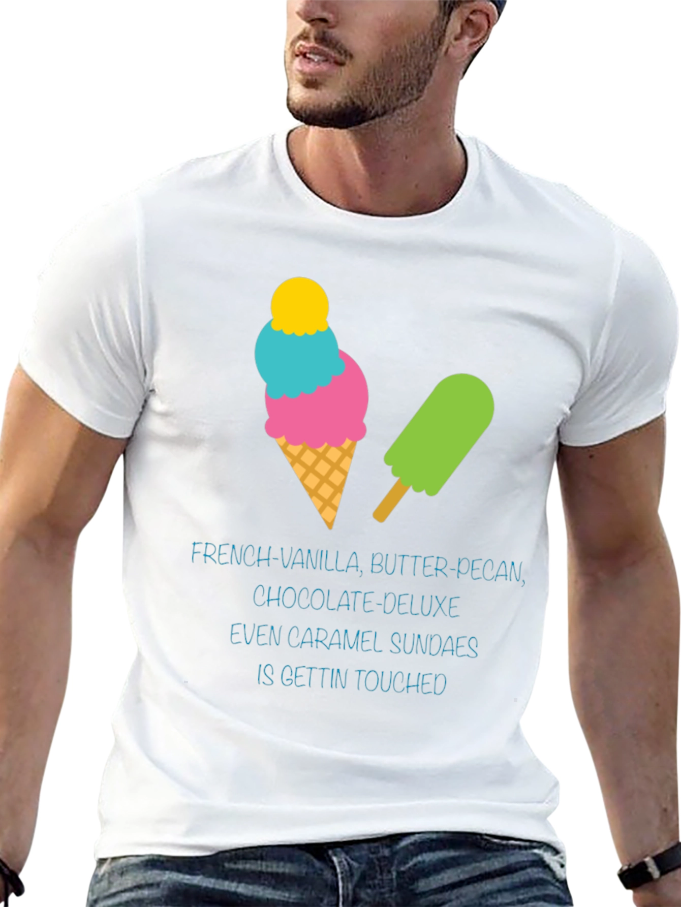 Ice Cream Graphic T-Shirt - Treat Yourself!