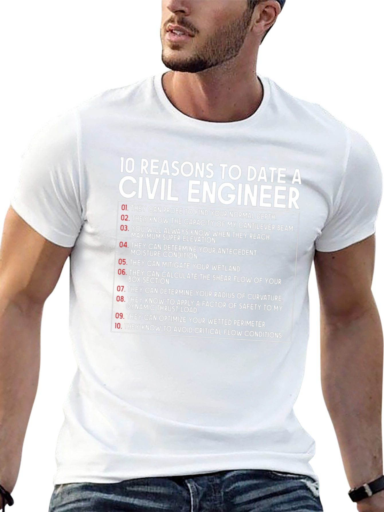 Civil Engineer 10 Reasons T-Shirt
