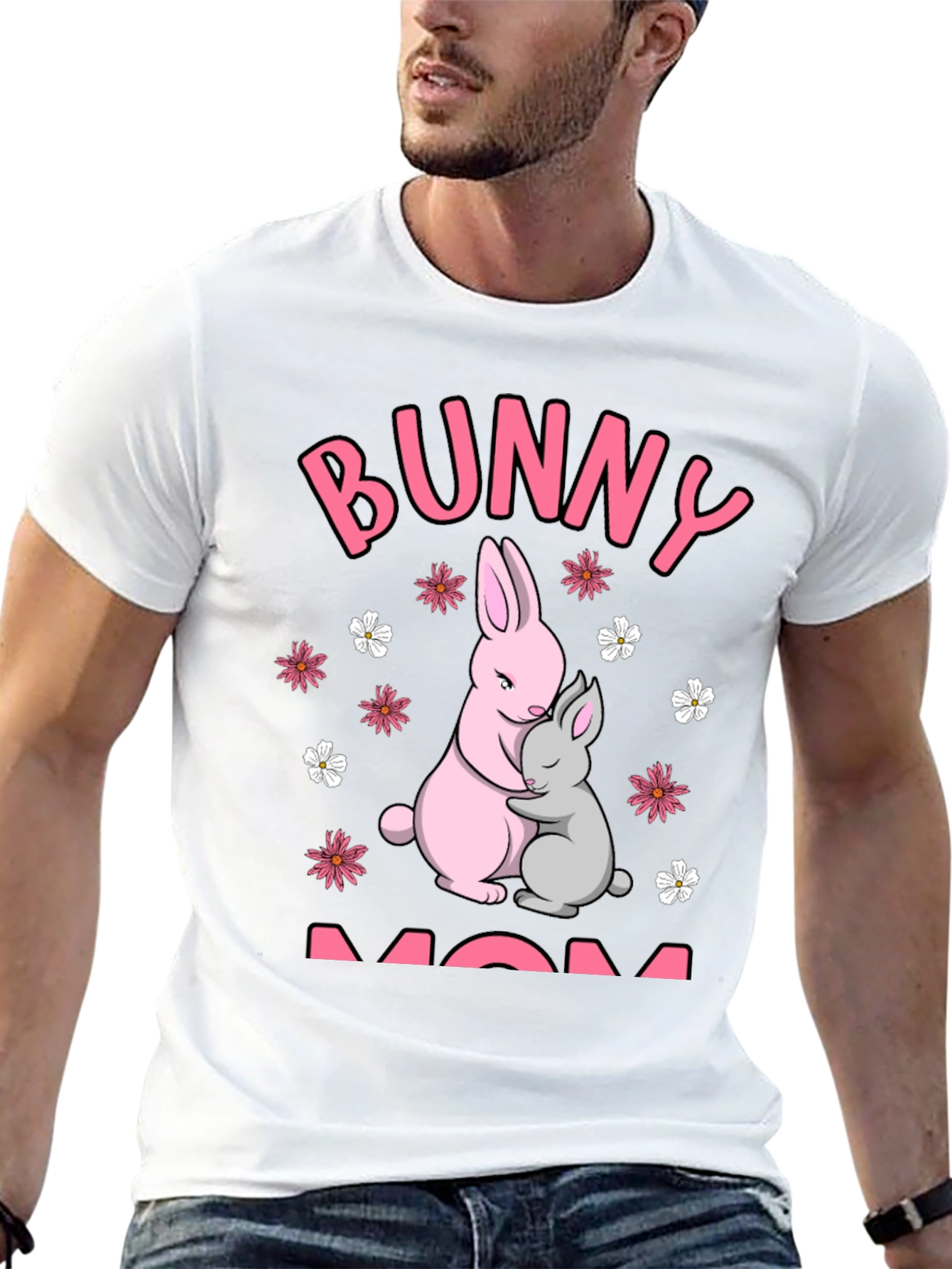 Bunny Mom T-Shirt - Cute Easter Tee