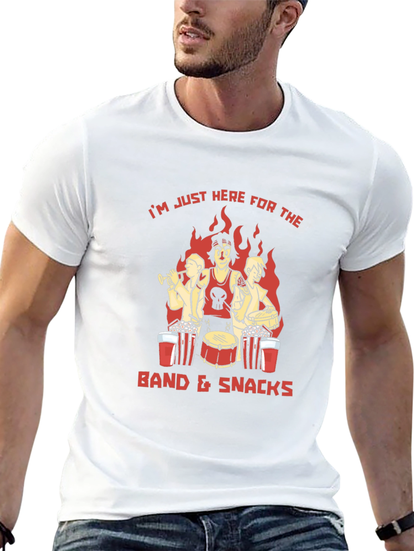 Band & Snacks Graphic T-Shirt