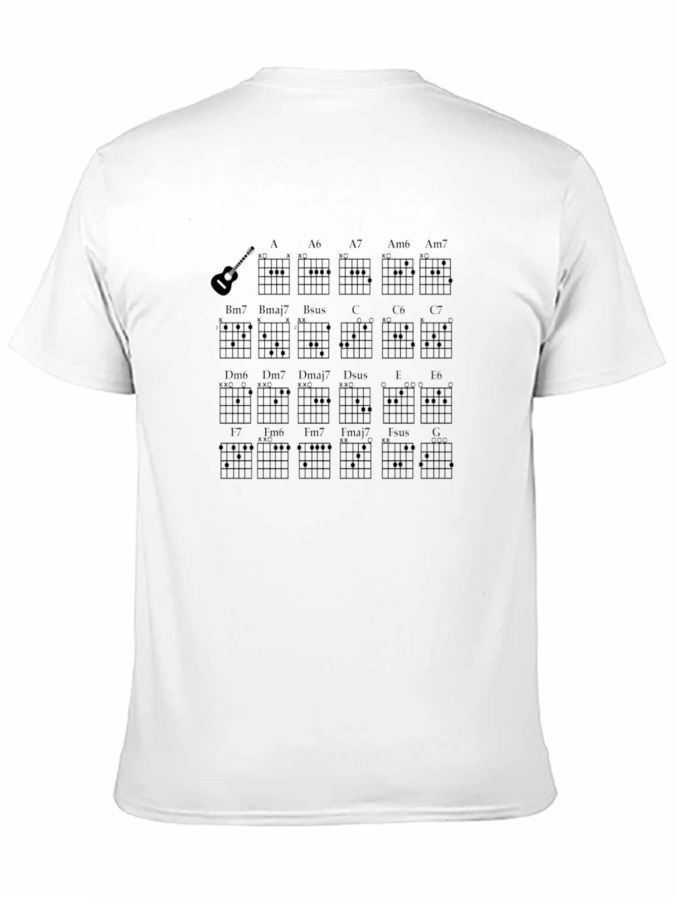 Guitar Chords T-Shirt - Music Lover Tee