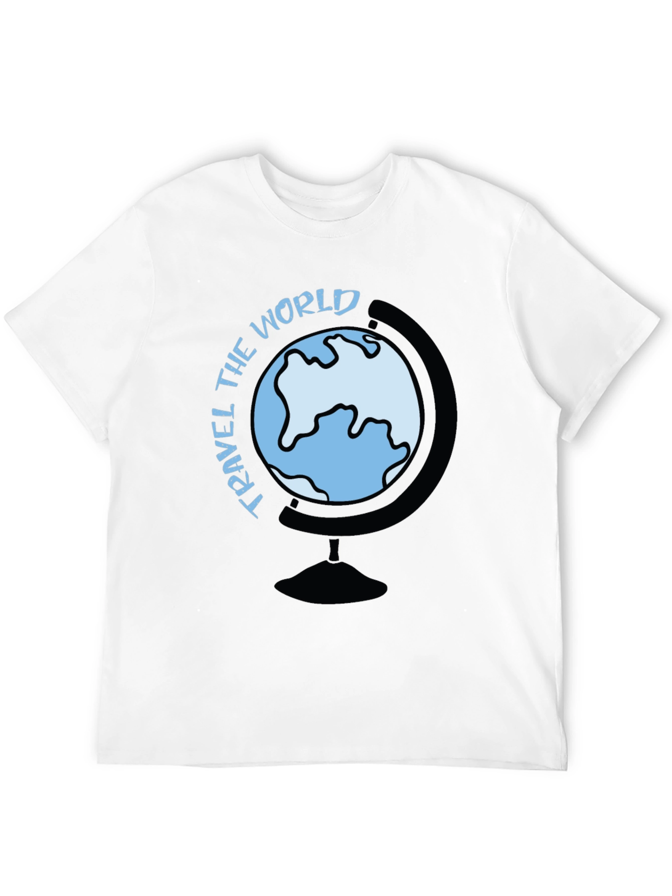 Travel the World Graphic Tee - Black