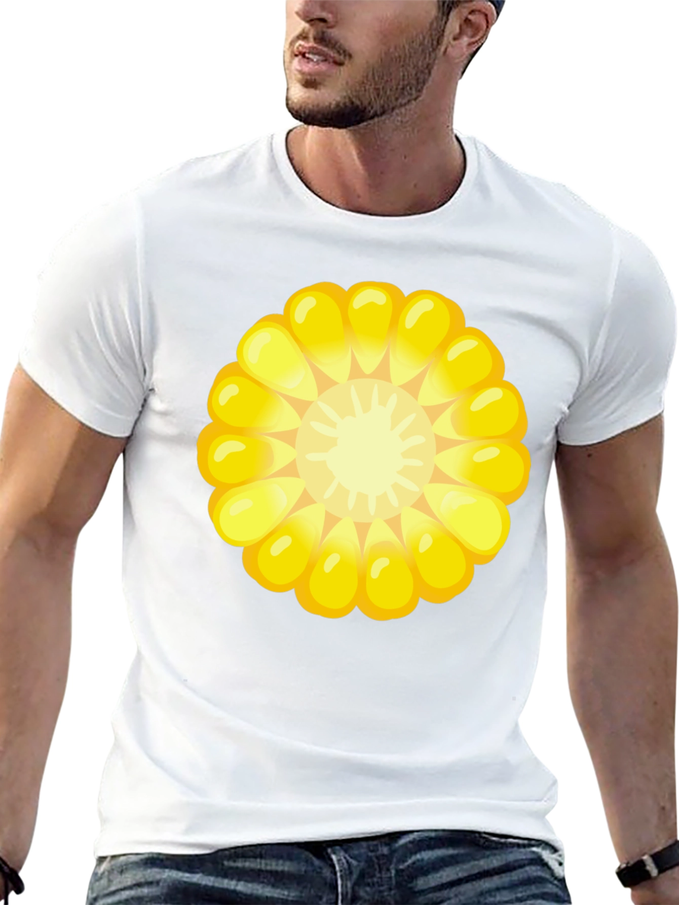 Corn Cob Graphic Tee - Black