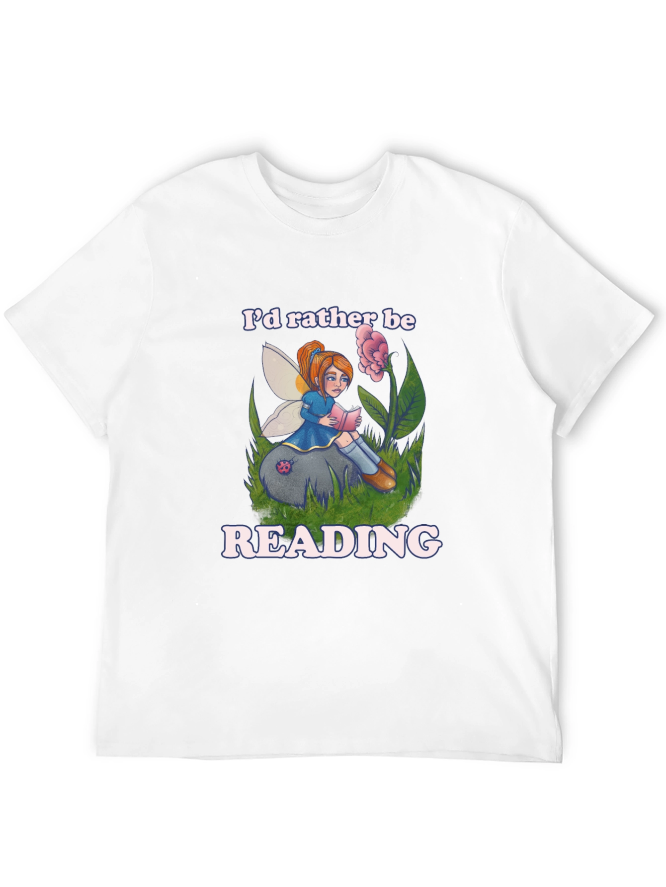Reading Fairy Graphic T-Shirt