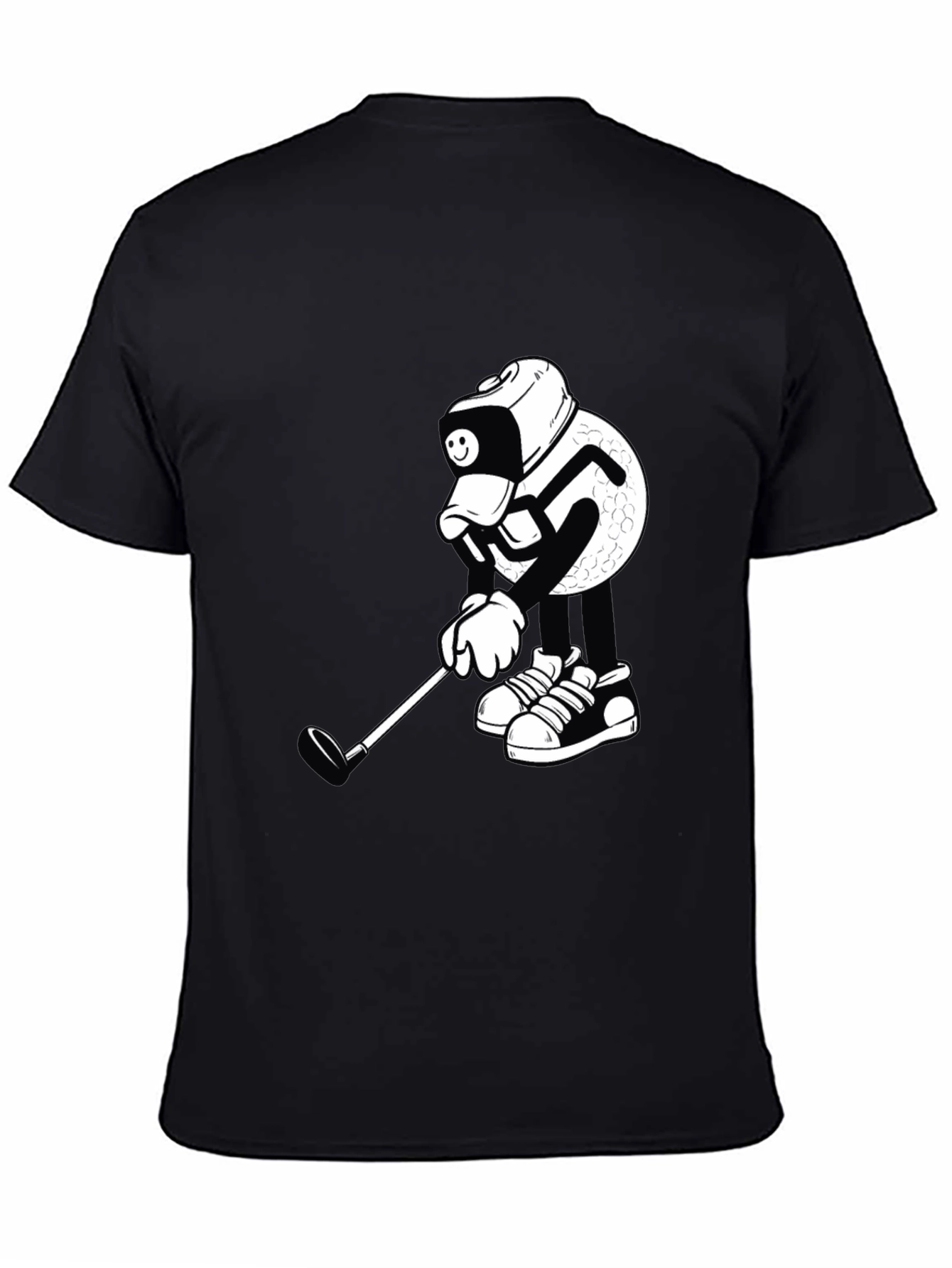 Golf Ball Cartoon Graphic Tee
