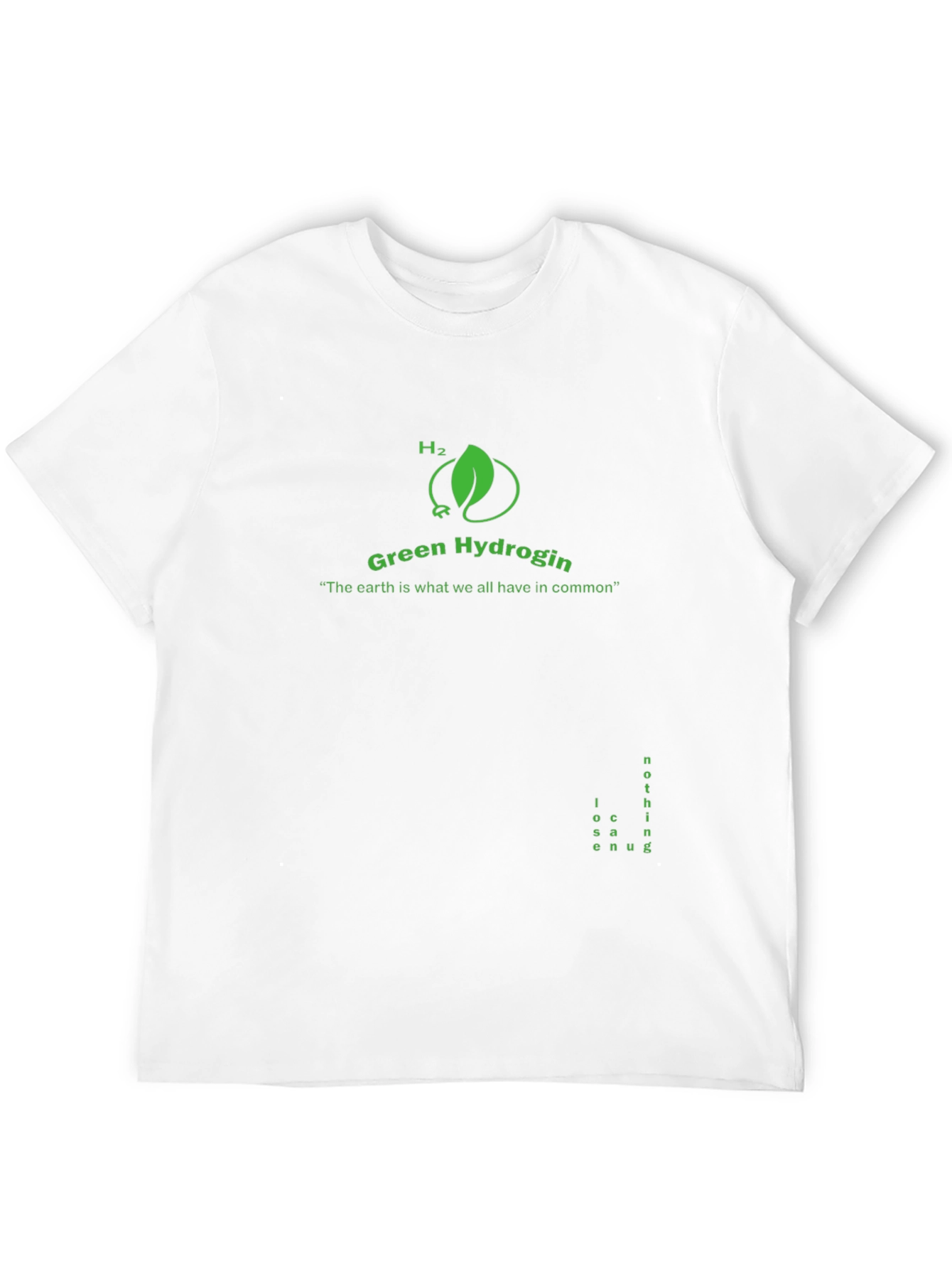 Green Hydrogen T-Shirt - Earth Awareness Tee