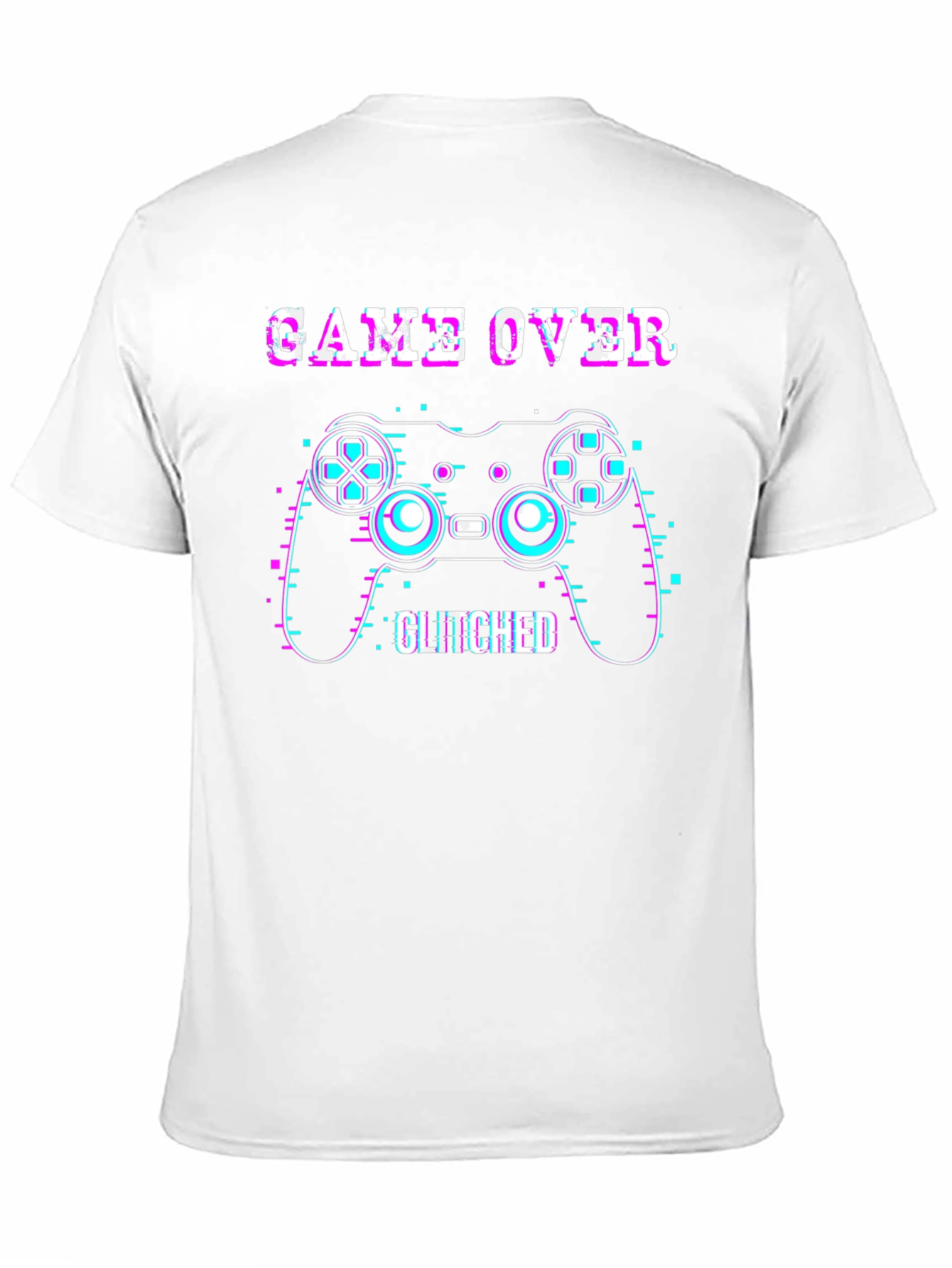 Game Over Glitched Graphic Tee - Black T-Shirt