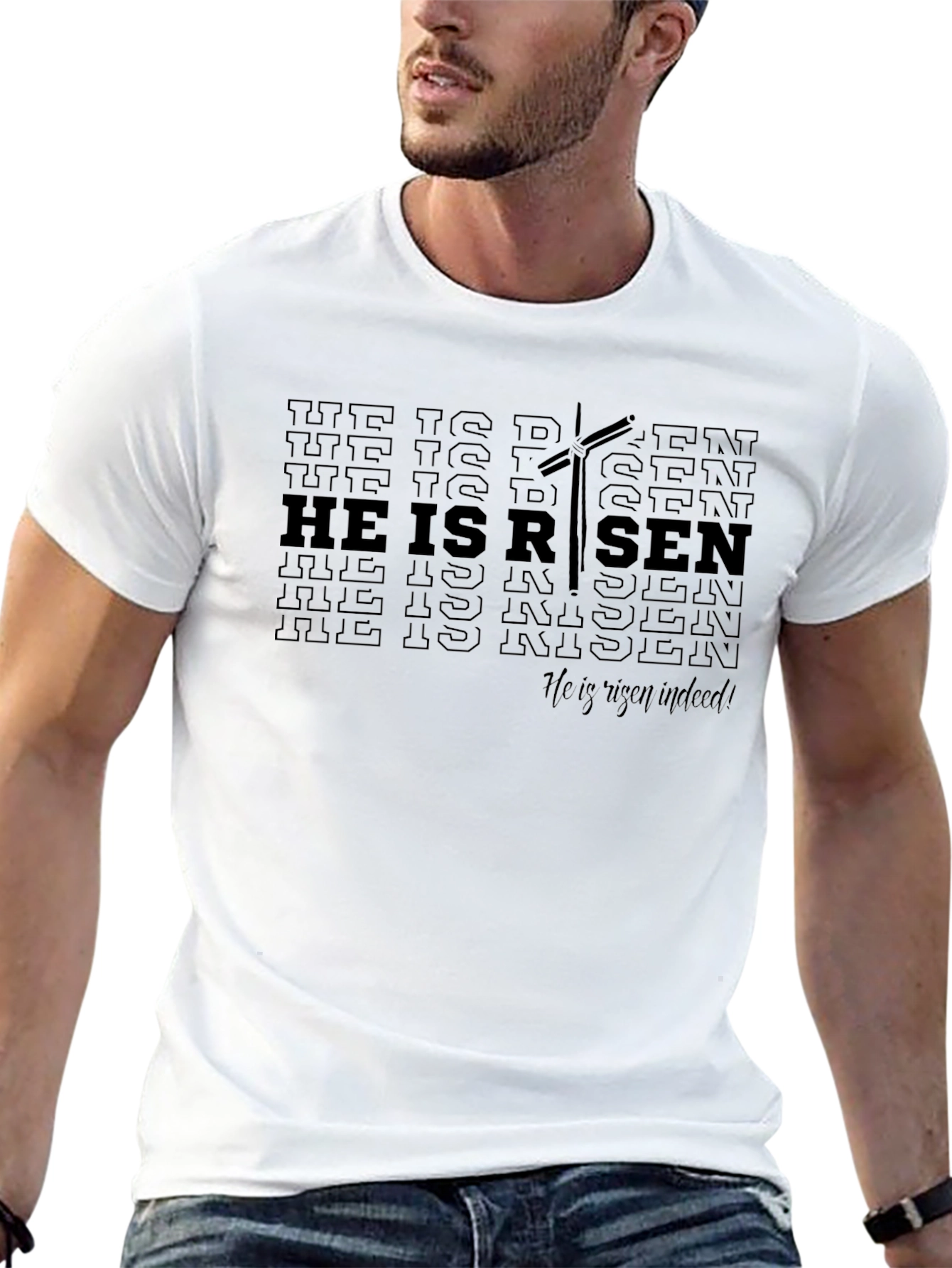 He Is Risen T-Shirt | Christian Easter Apparel
