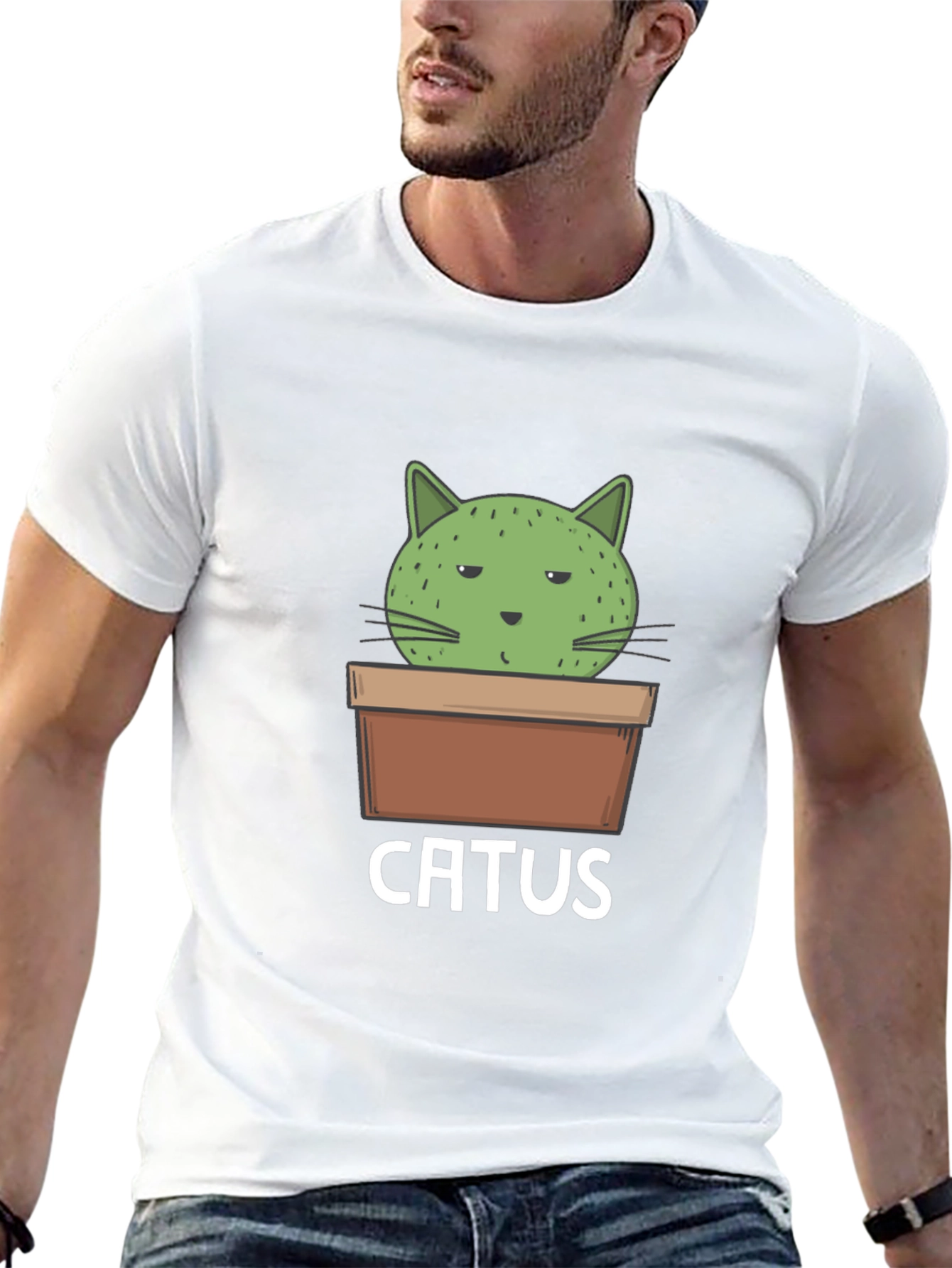 Catus Funny Cat Cactus T-Shirt