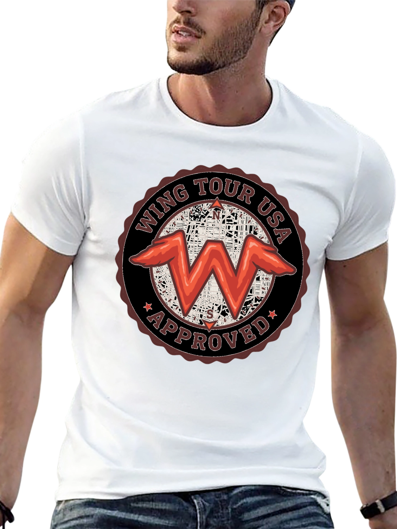 Wing Tour USA Approved Black T-Shirt