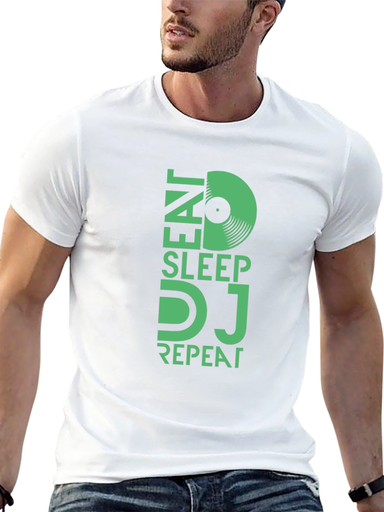 Eat Sleep DJ Repeat Graphic Tee