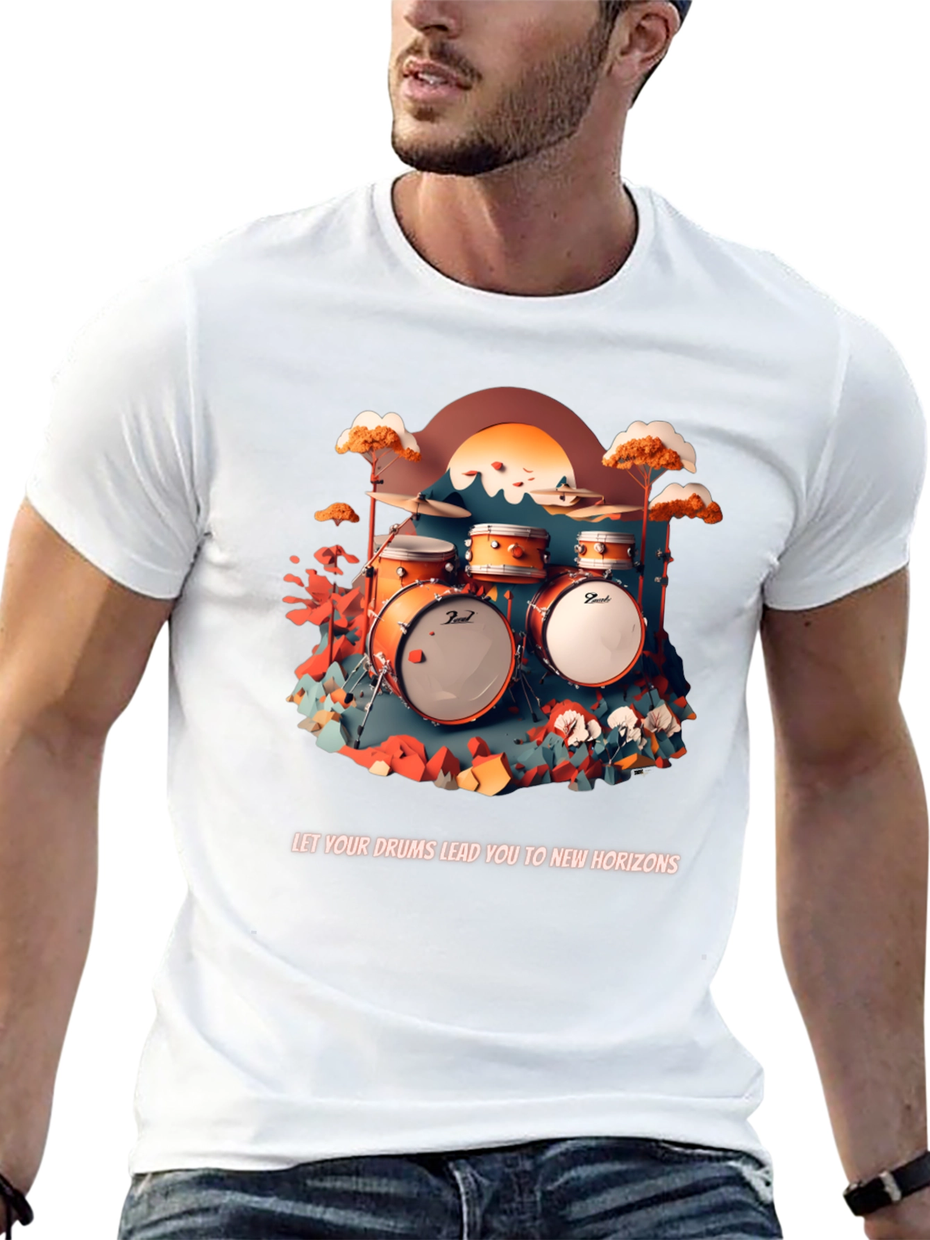 Drum Horizon Graphic Tee