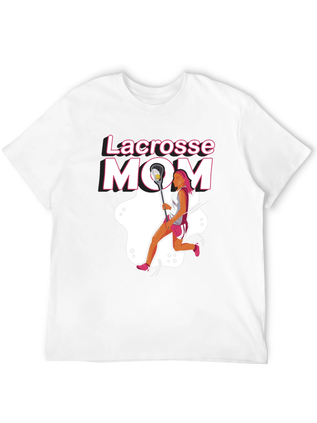 Lacrosse Mom T-Shirt - Black Graphic Tee