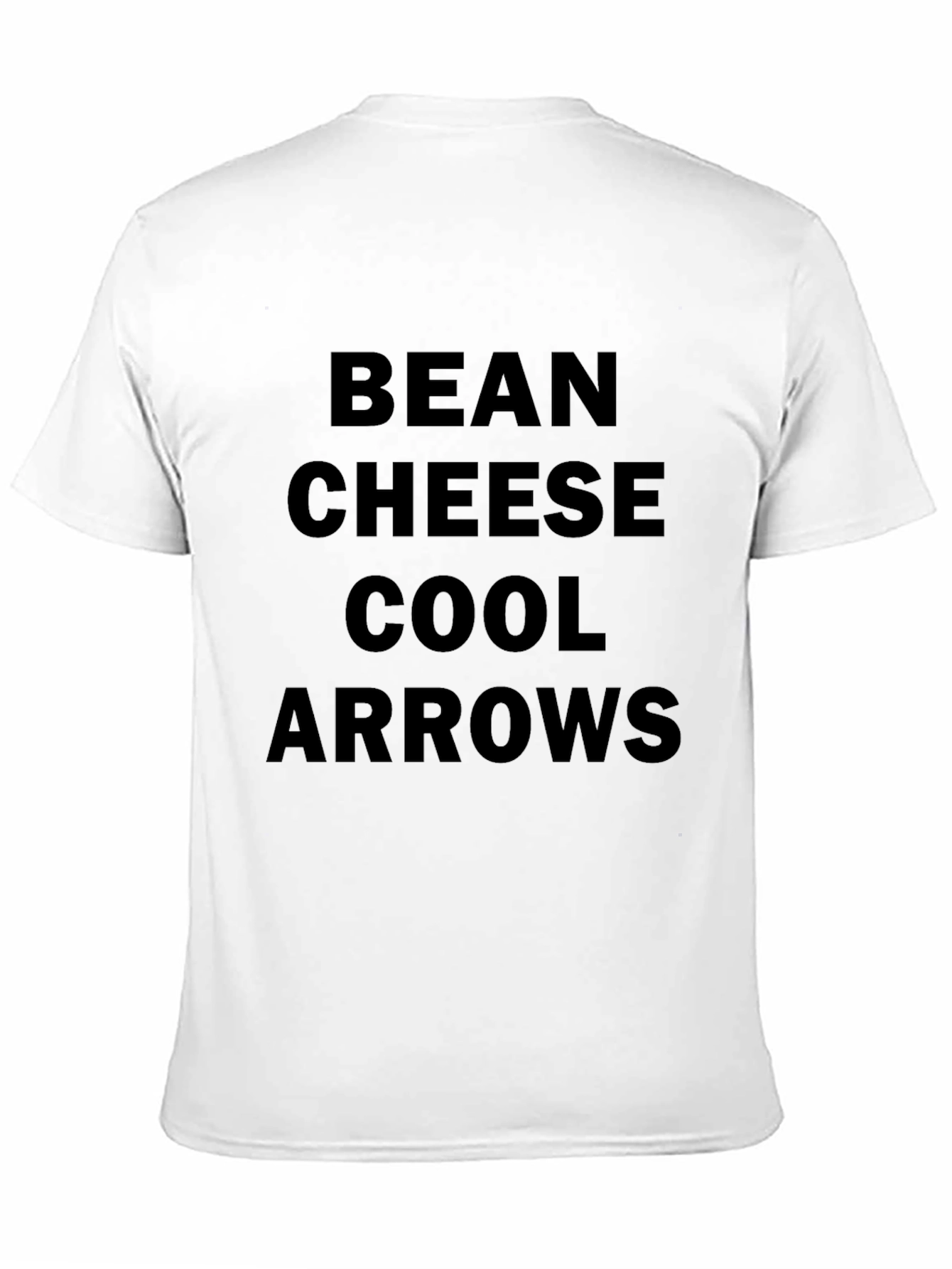 Bean Cheese Cool Arrows Mens Black T-Shirt