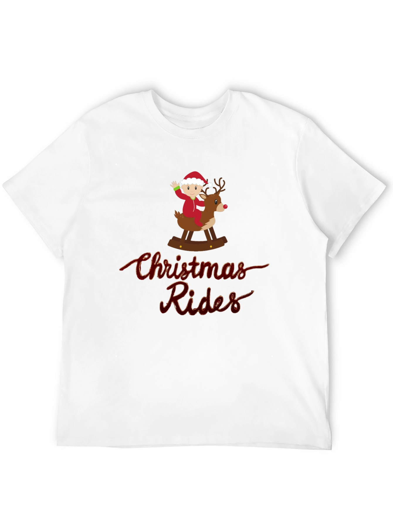 Christmas Rides Black T-Shirt