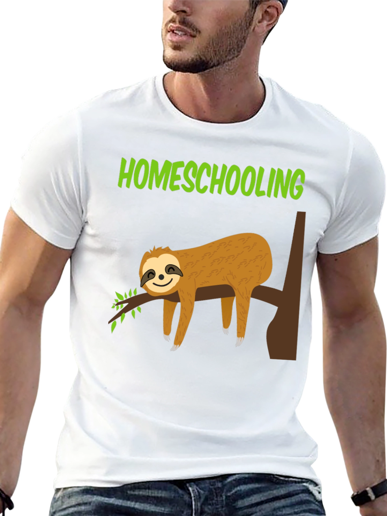 Homeschooling Sloth T-Shirt - Lazy Learning Tee