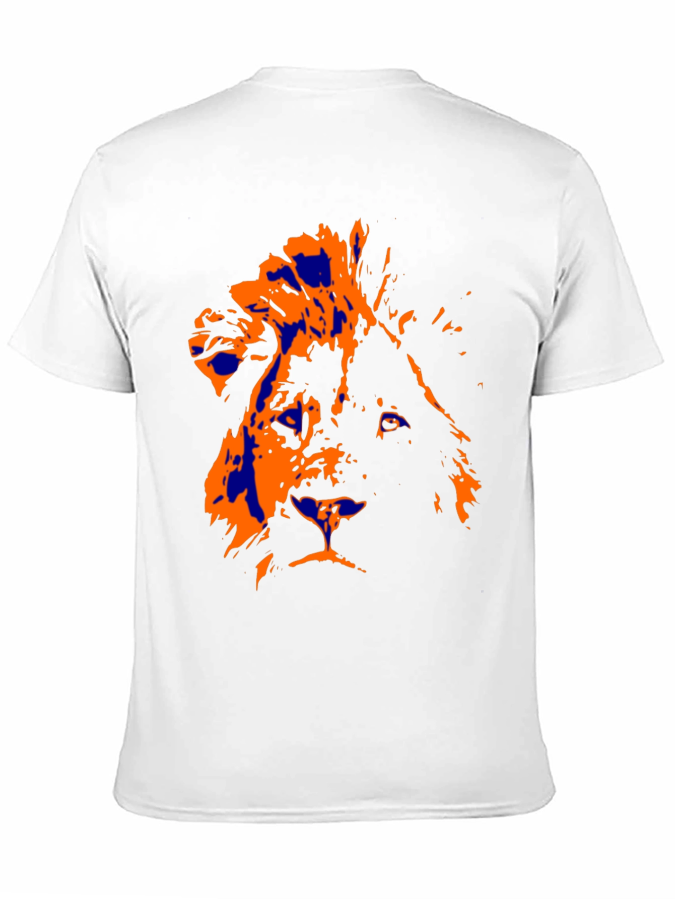 Lion Graphic Print Black T-Shirt for Men