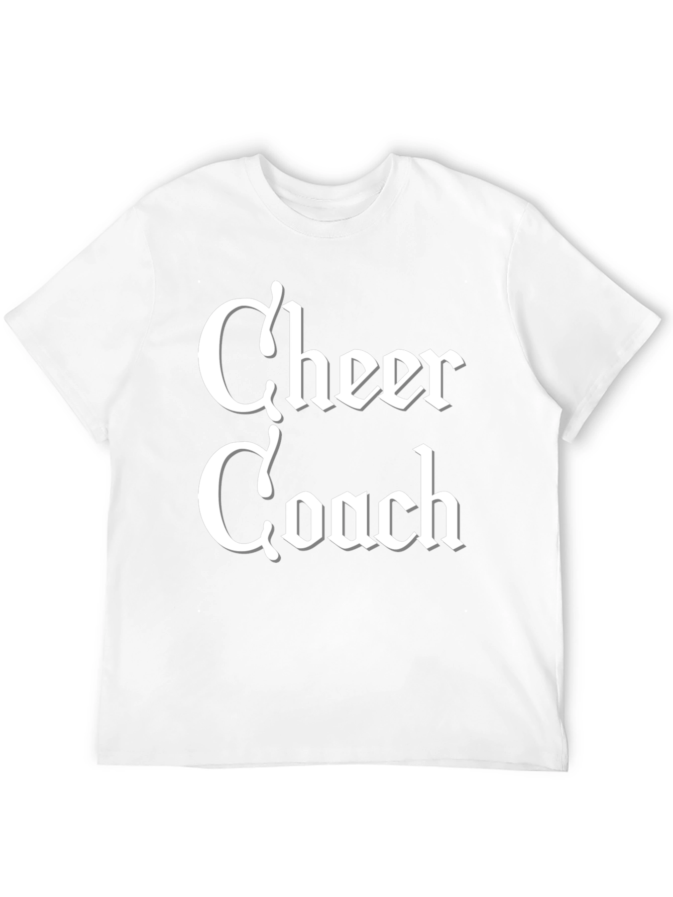 Cheer Coach T-Shirt - Black Cotton Blend