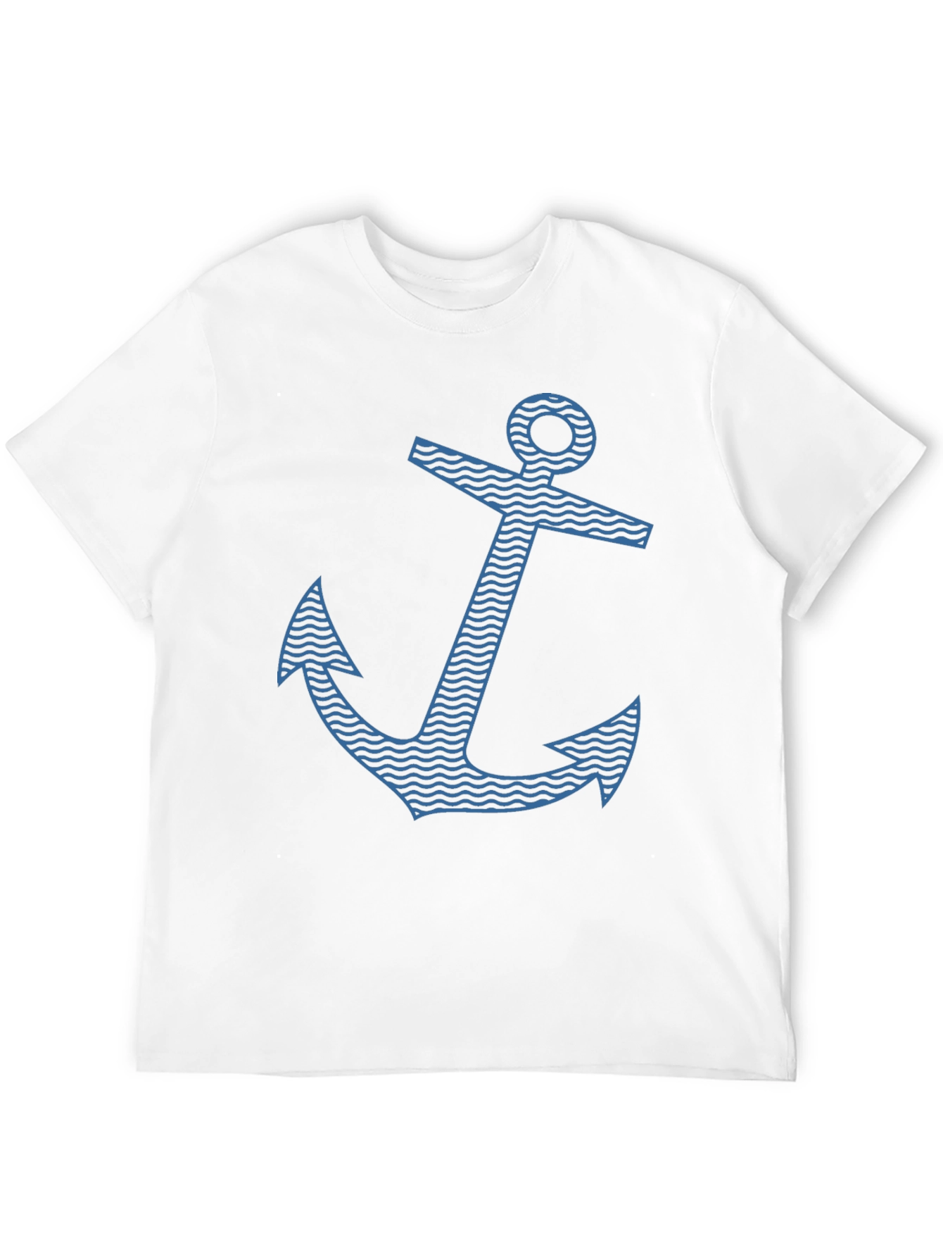 Nautical Anchor Graphic Tee - Stylish Black T-Shirt
