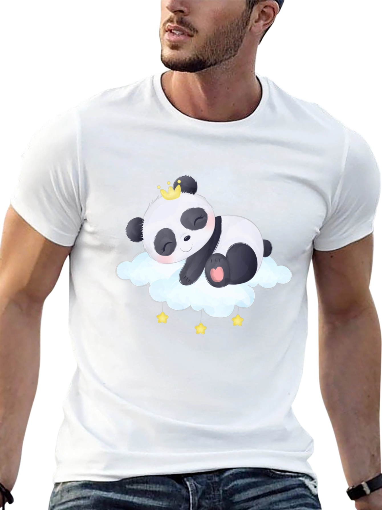 Panda Cloud T-Shirt - Black