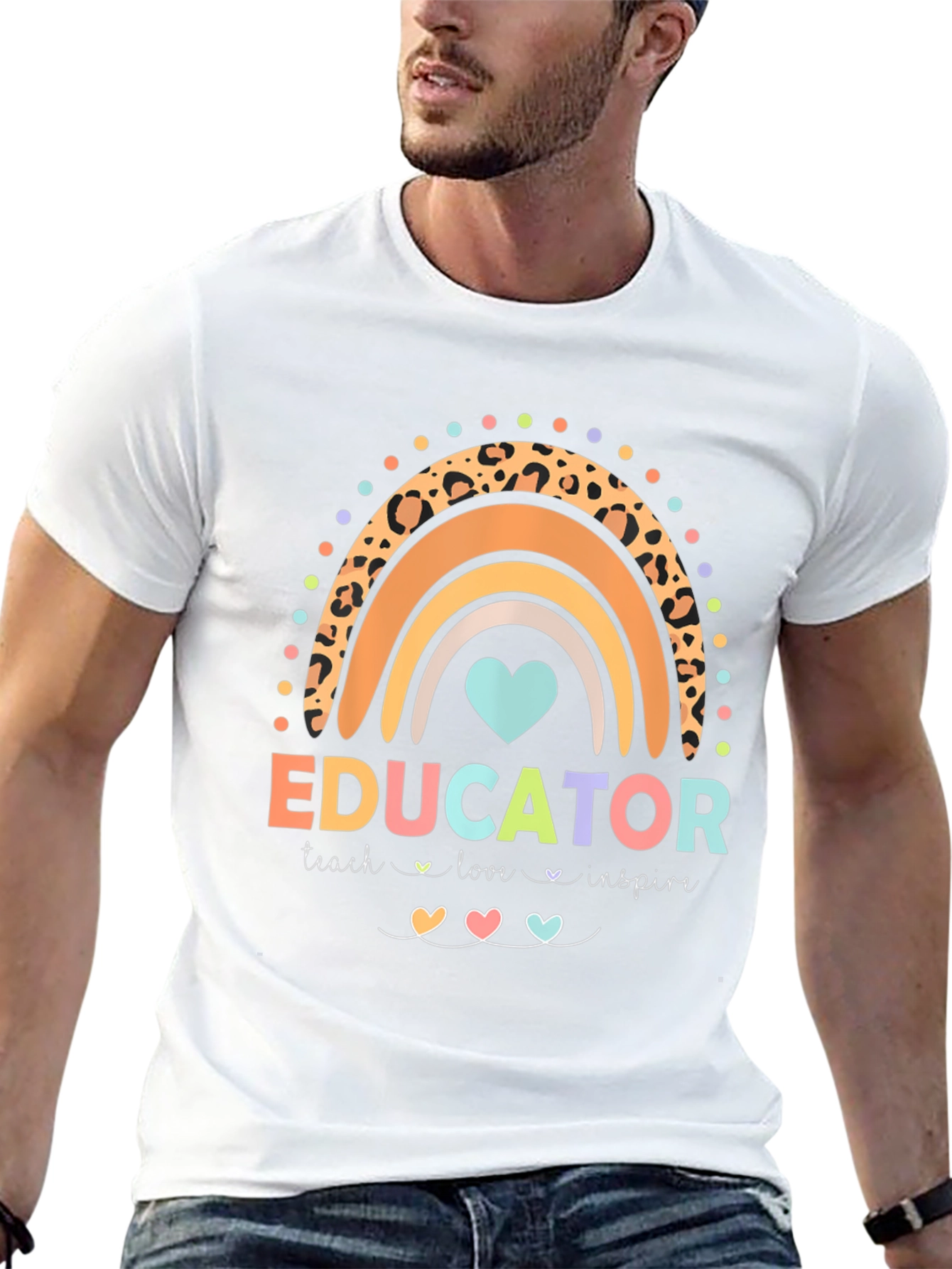 Educator Rainbow Graphic Tee