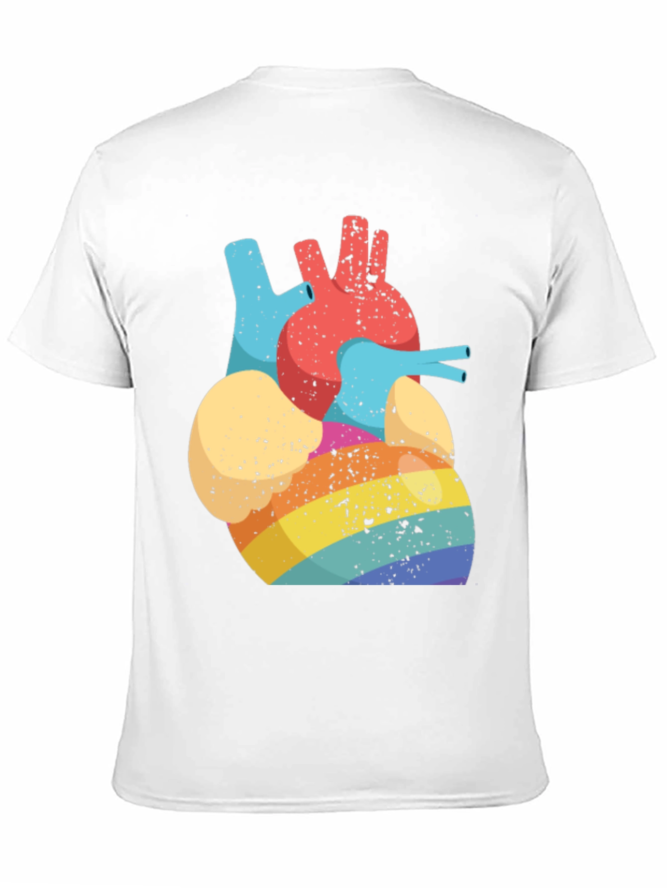 Rainbow Heart Anatomy T-Shirt