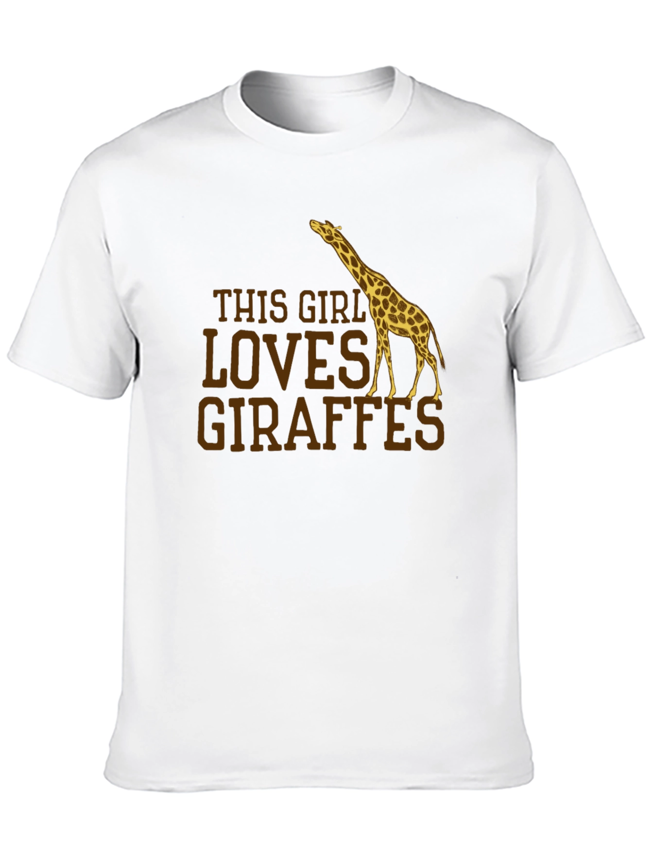 This Girl Loves Giraffes Graphic T-Shirt