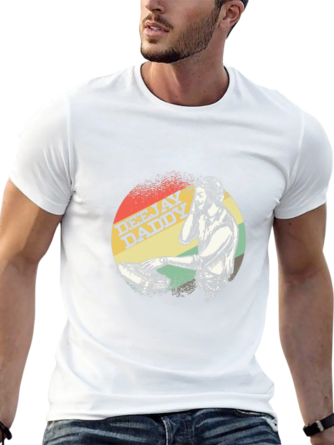 Deejay Daddy Black Graphic T-Shirt