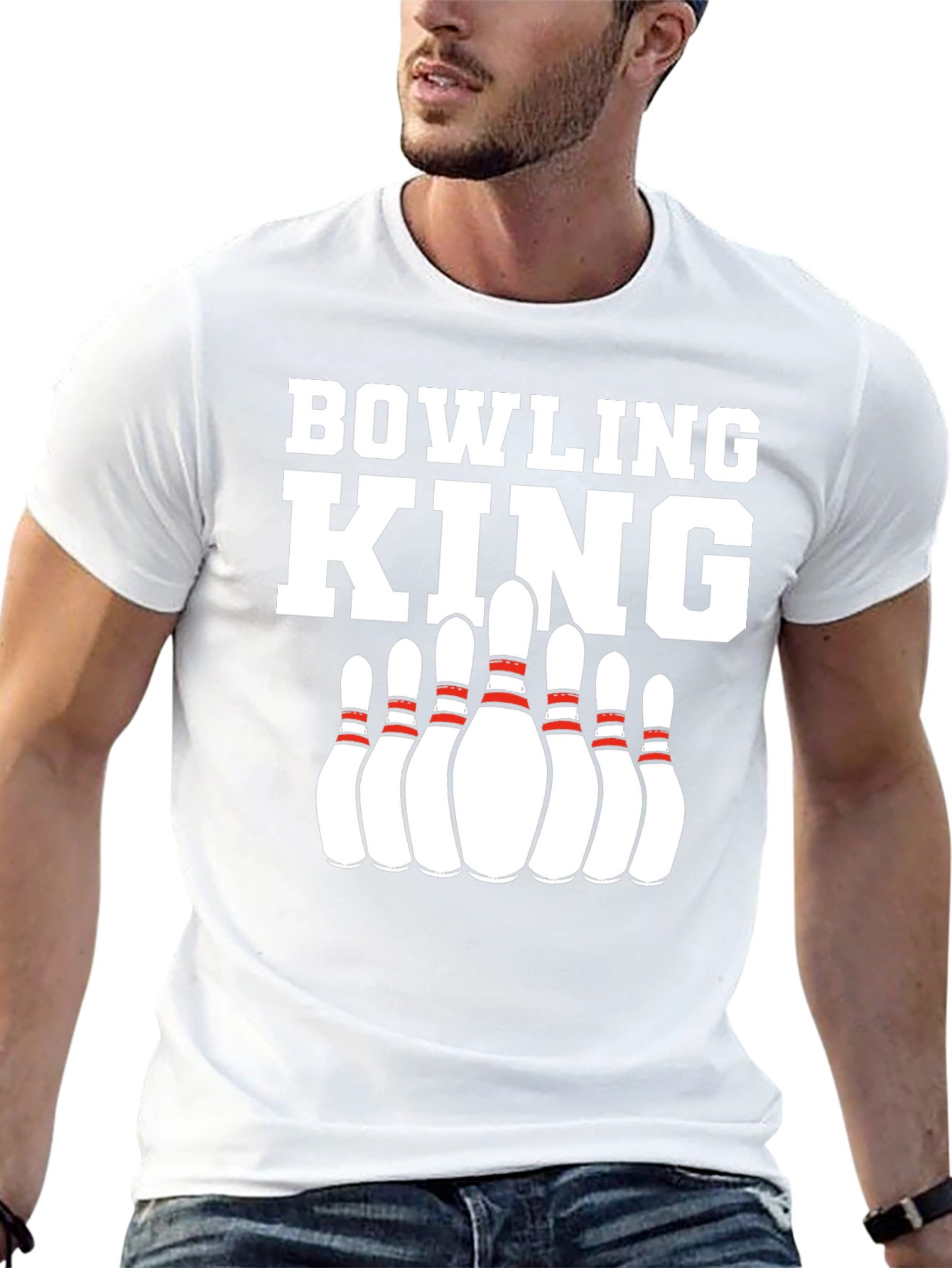 Bowling King Graphic T-Shirt for Bowling Enthusiasts