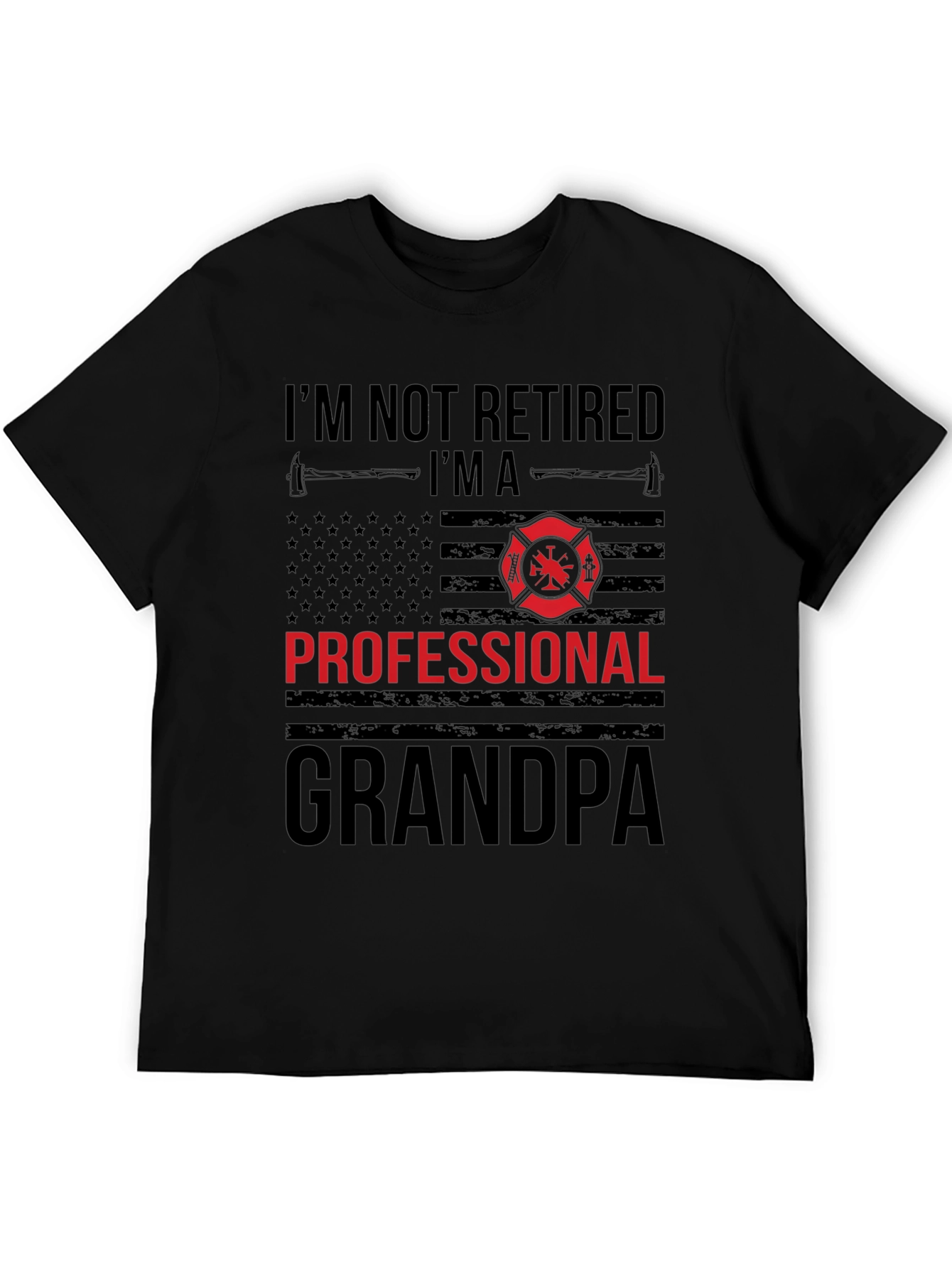Professional Grandpa T-Shirt | Firefighter Design