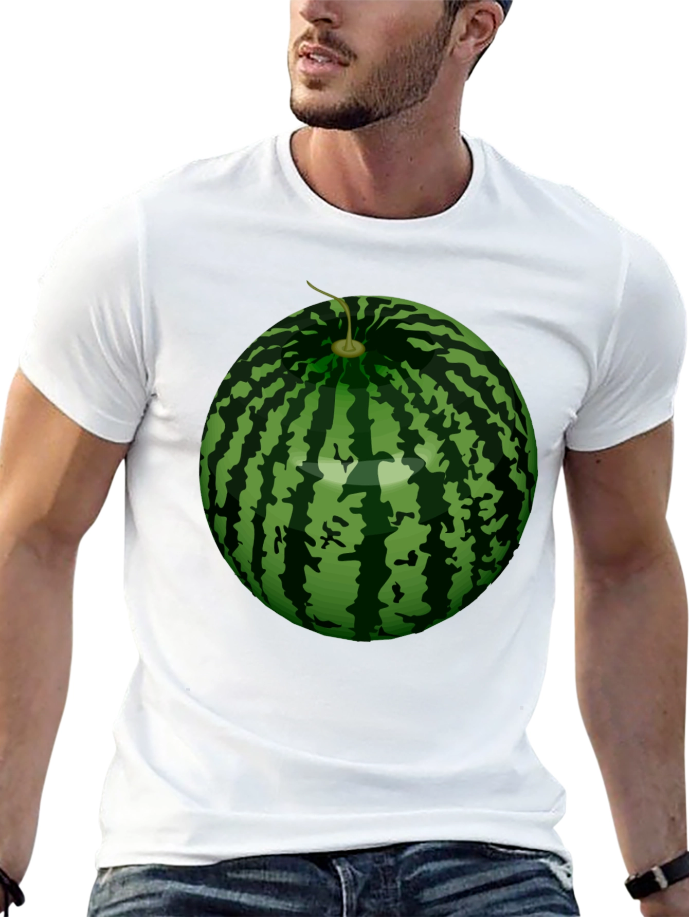 Watermelon Graphic T-Shirt - Novelty Fruit Tee