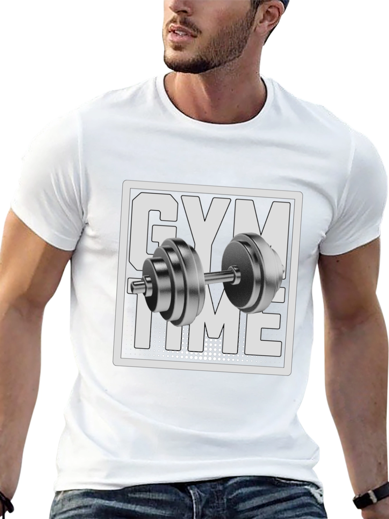 Gym Time Black Graphic T-Shirt - Workout Ready